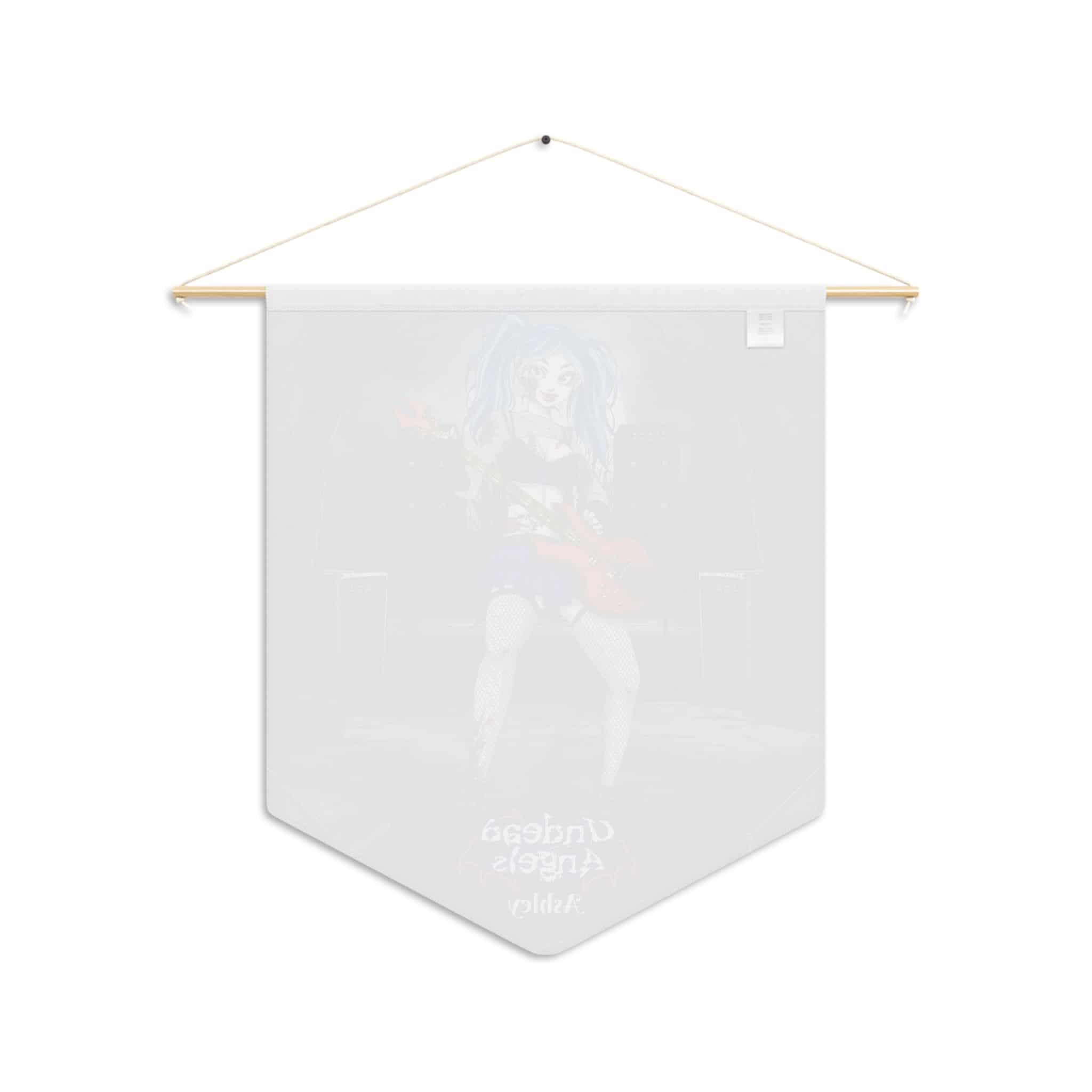 Ashley Undead Angel Bass Guitarist Classic Art Pennant - Image 2