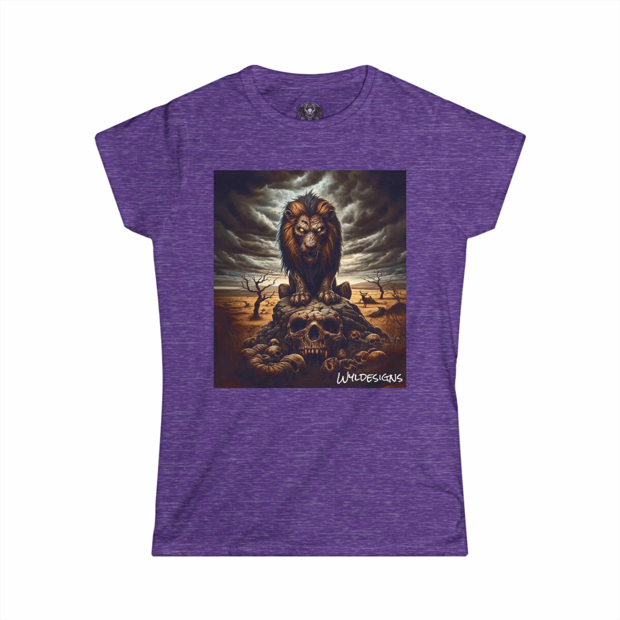 Undead Lion WD-D015 By Wyldesigns Women's Softstyle Tee - Image 31