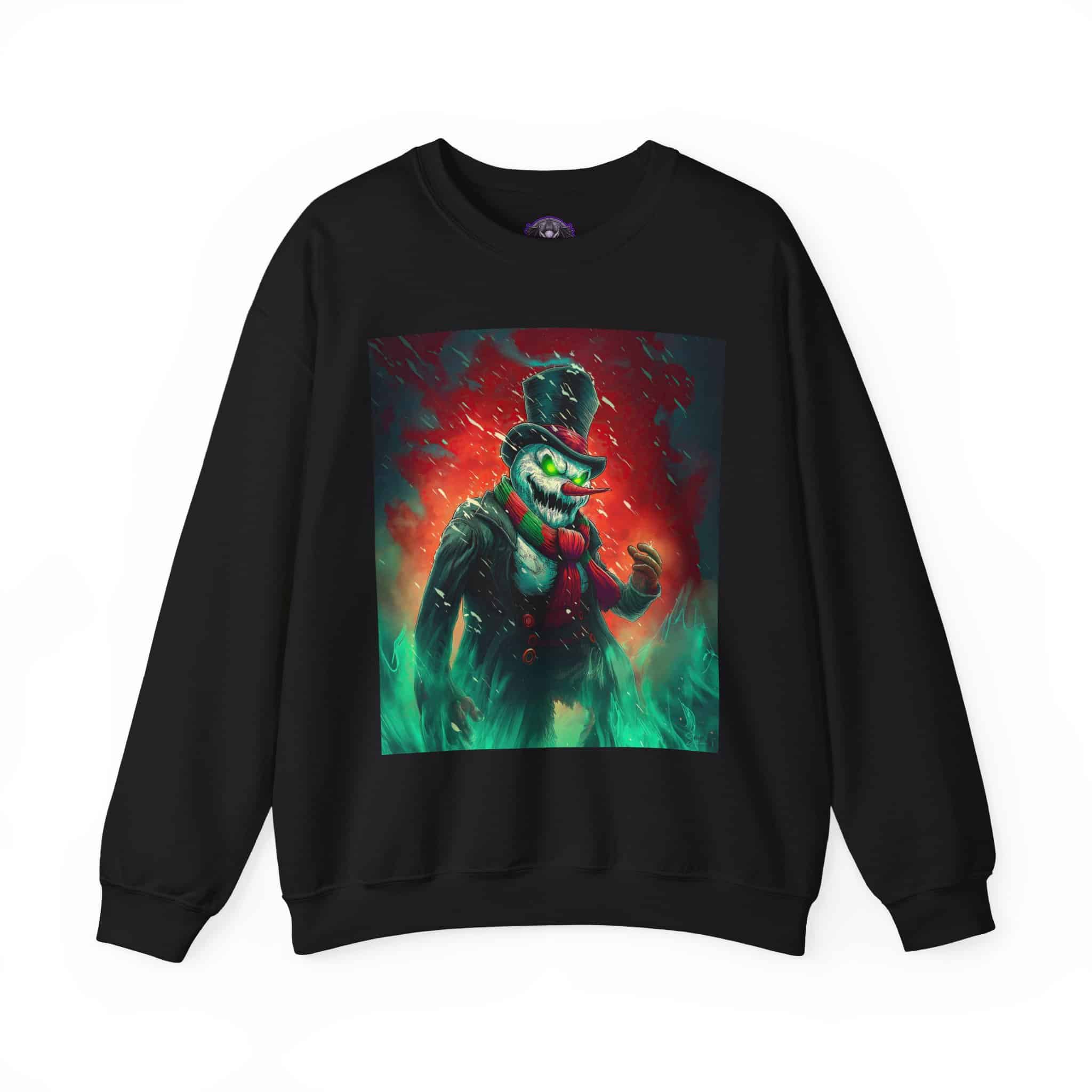 Sadistic Snowman II Unisex Heavy Blend™ Crewneck Sweatshirt Christmas - Image 10