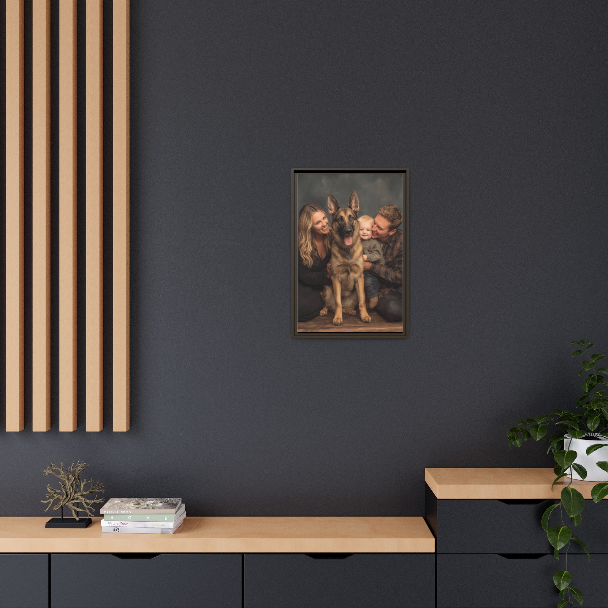 Personalized Framed Family Canvas Wall Art Vertical Multiple Sizes Available - Image 164