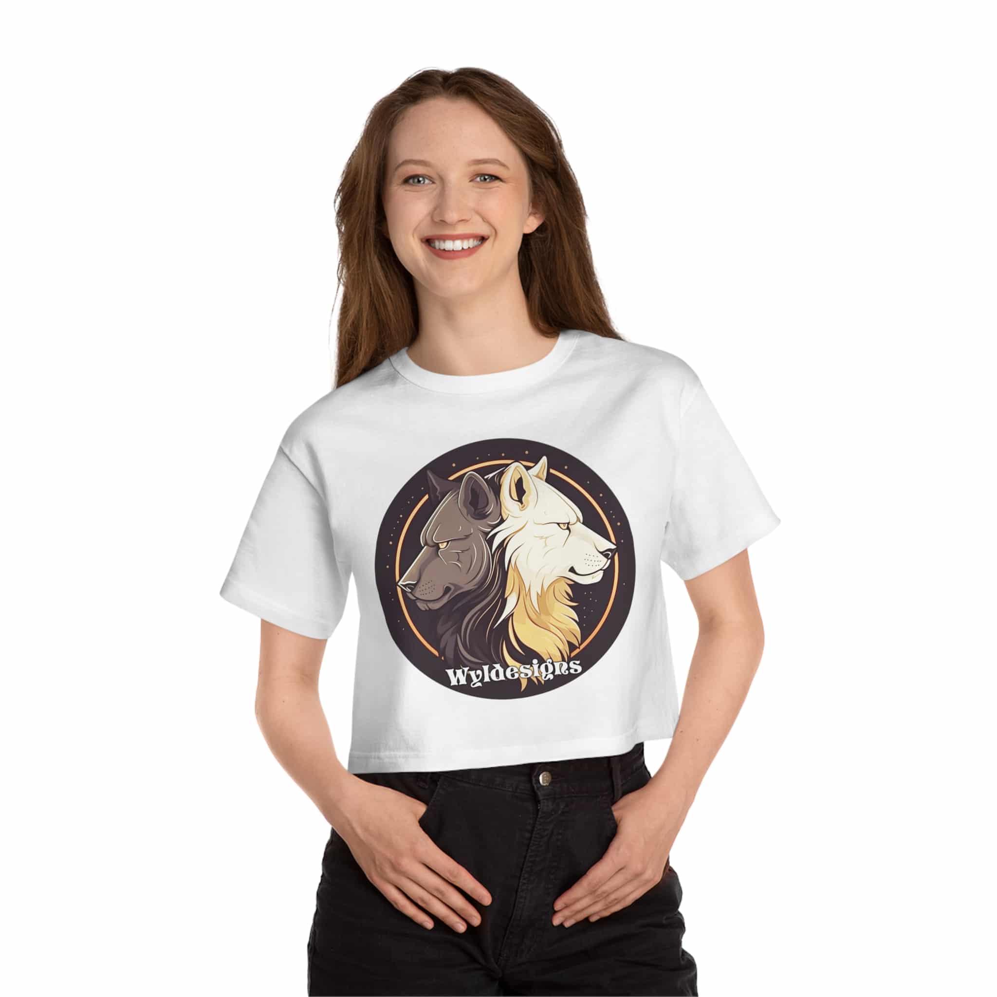 Wyldesigns Logo Champion Women's Heritage Cropped T-Shirt - Image 6