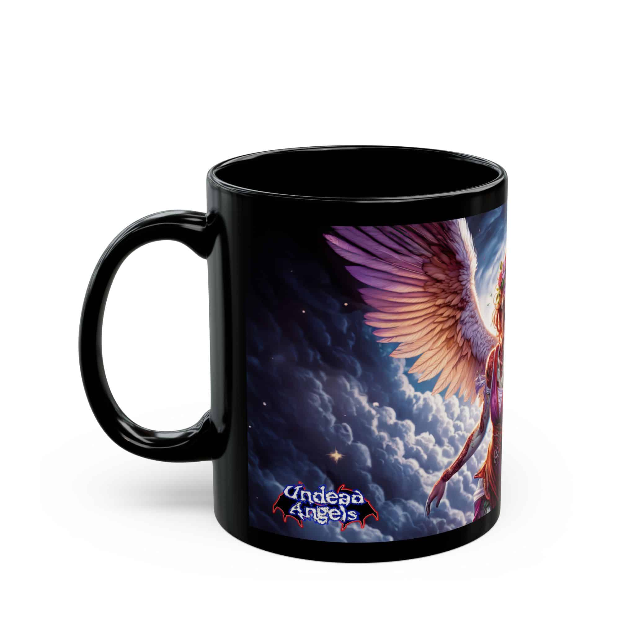 Scarlet Undead Angels Zombie Cupid #DSZ-004L Black Mug (11oz, 15oz) - Image 3