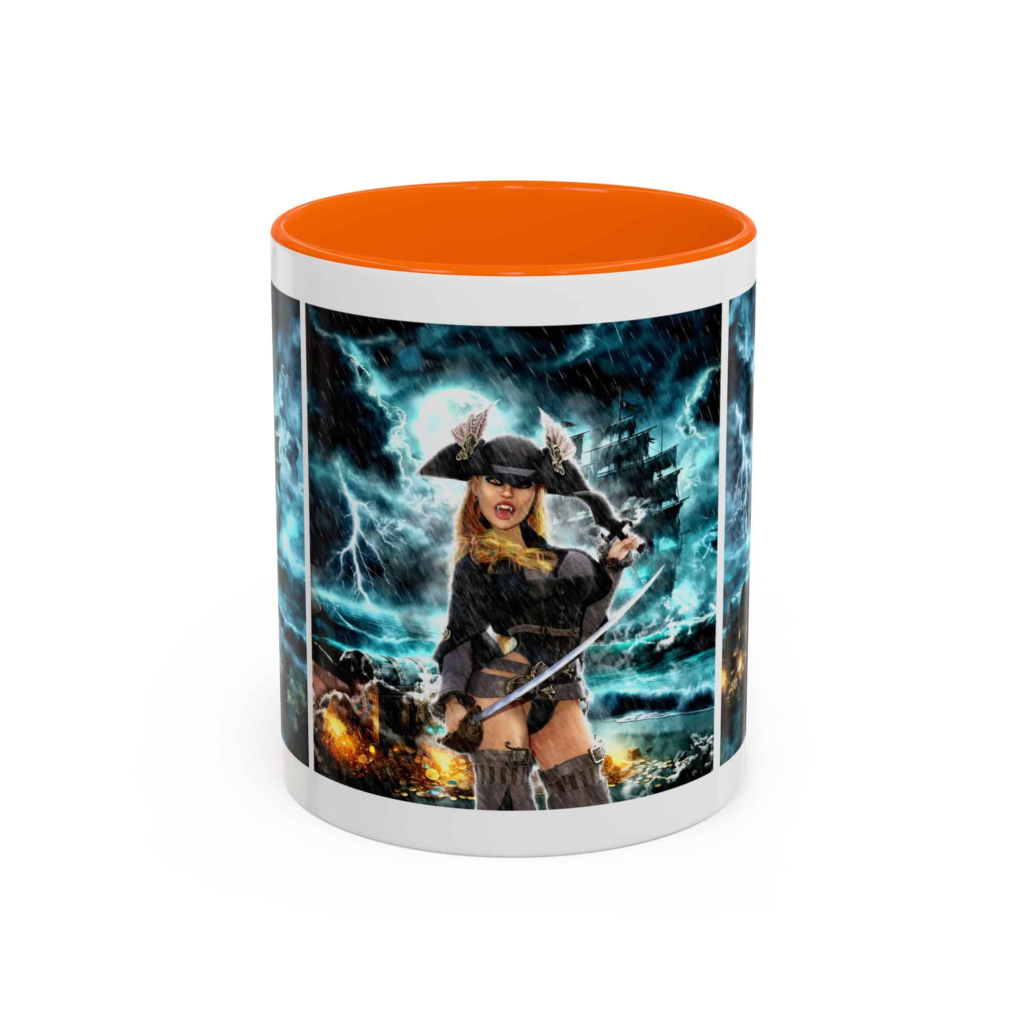 Rusila Undead Angel Vampire Pirate V2 Accent Coffee Mug (11, 15oz) - Image 41