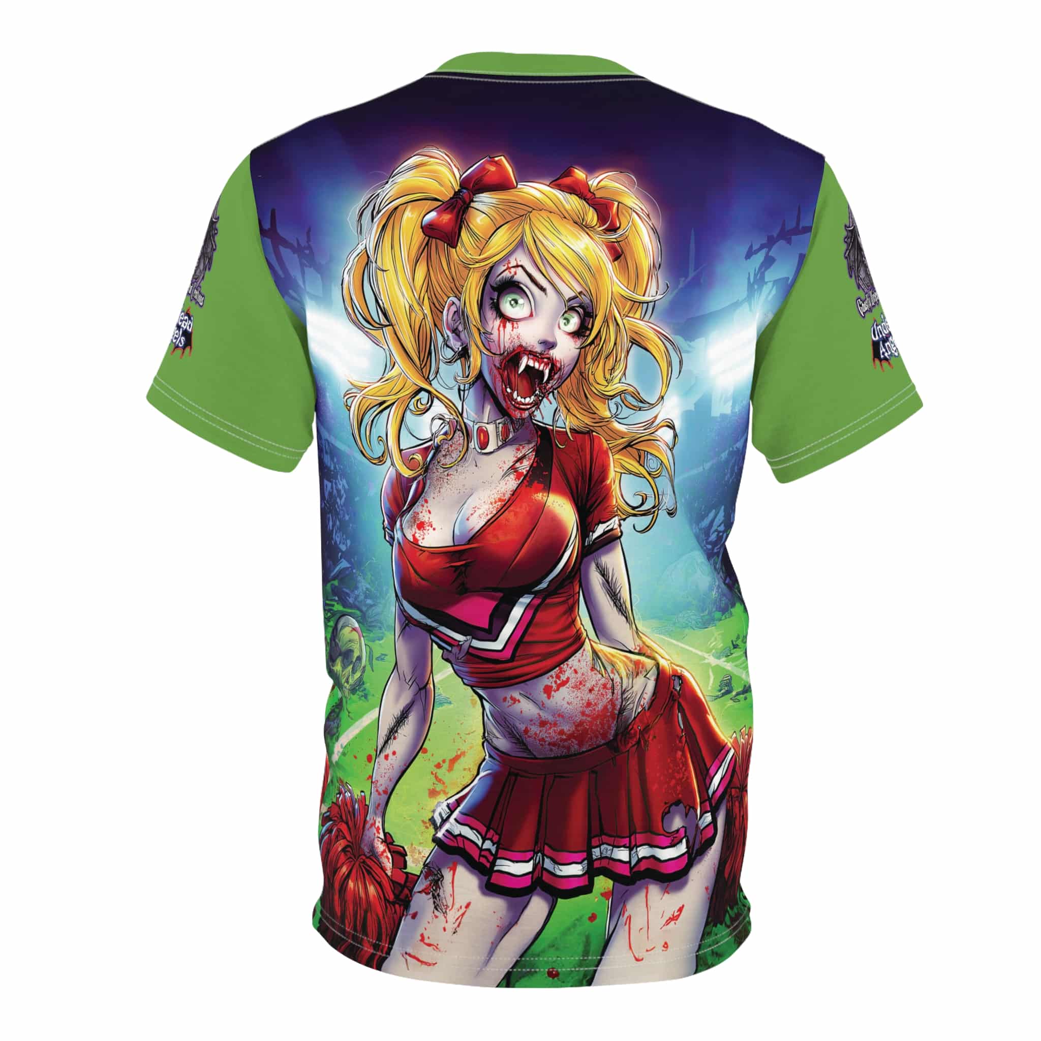 Undead Angels Zombie Cheerleader Buffy Classic Reborn Style IV Unisex Cut & Sew Tee (AOP) - Image 23