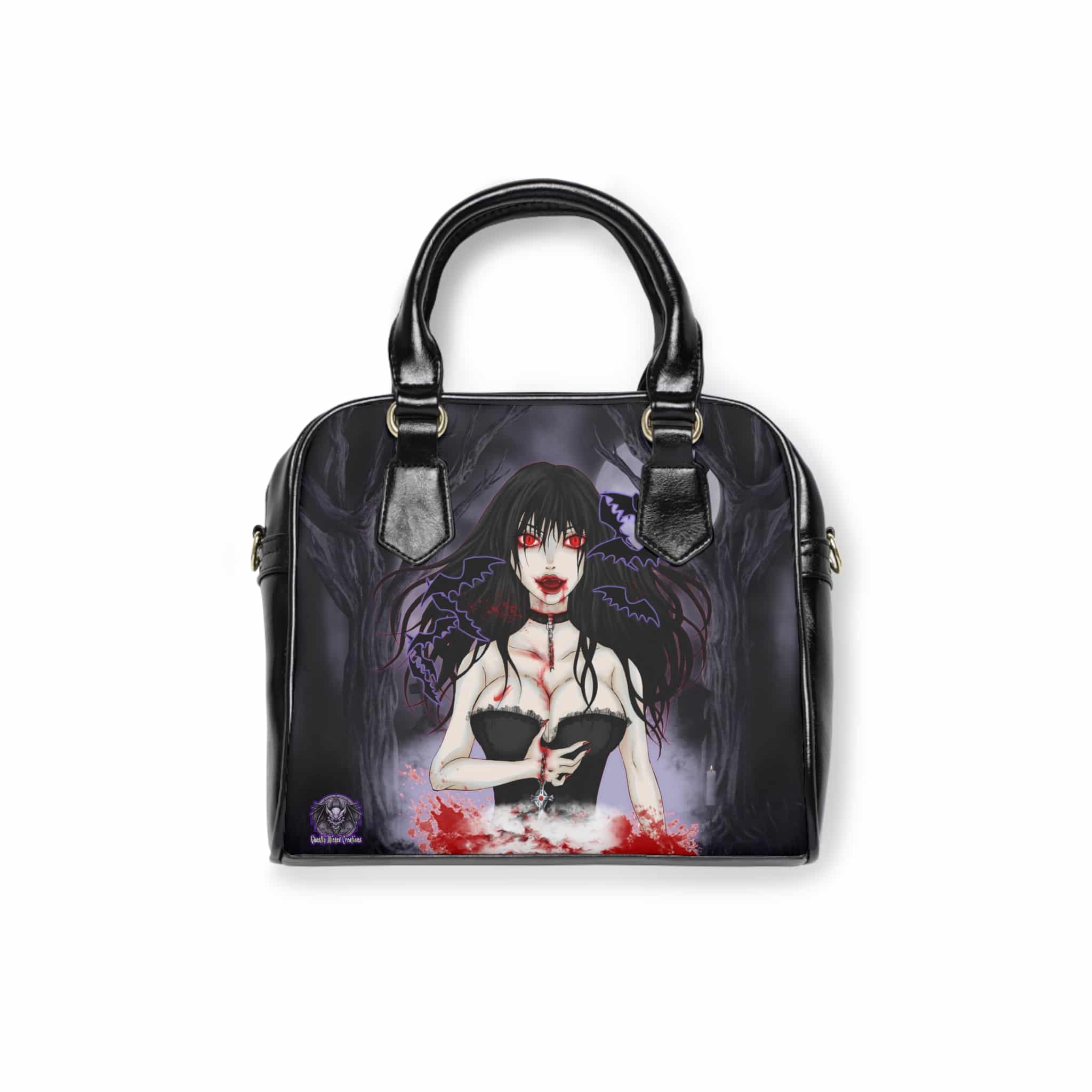 Eve Undead Angel Vampire Assassin Classic Art Shoulder Handbag