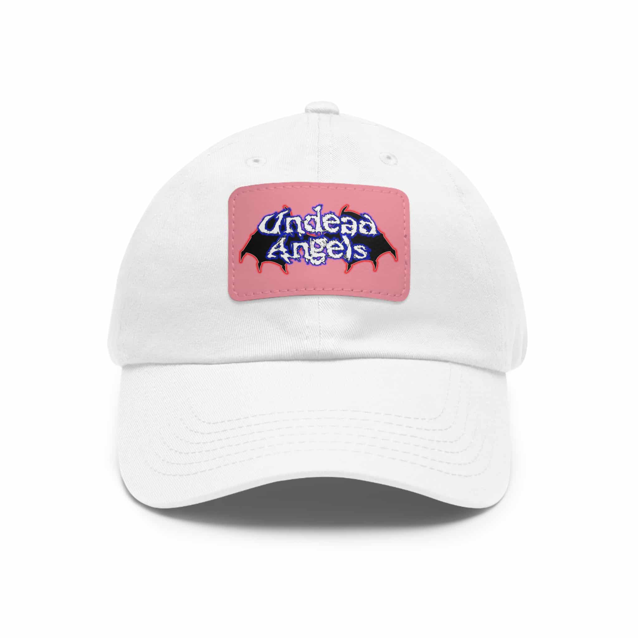 Undead Angels Logo Leather Patch Dad Hat - Casual Style for Music Lovers - Image 116