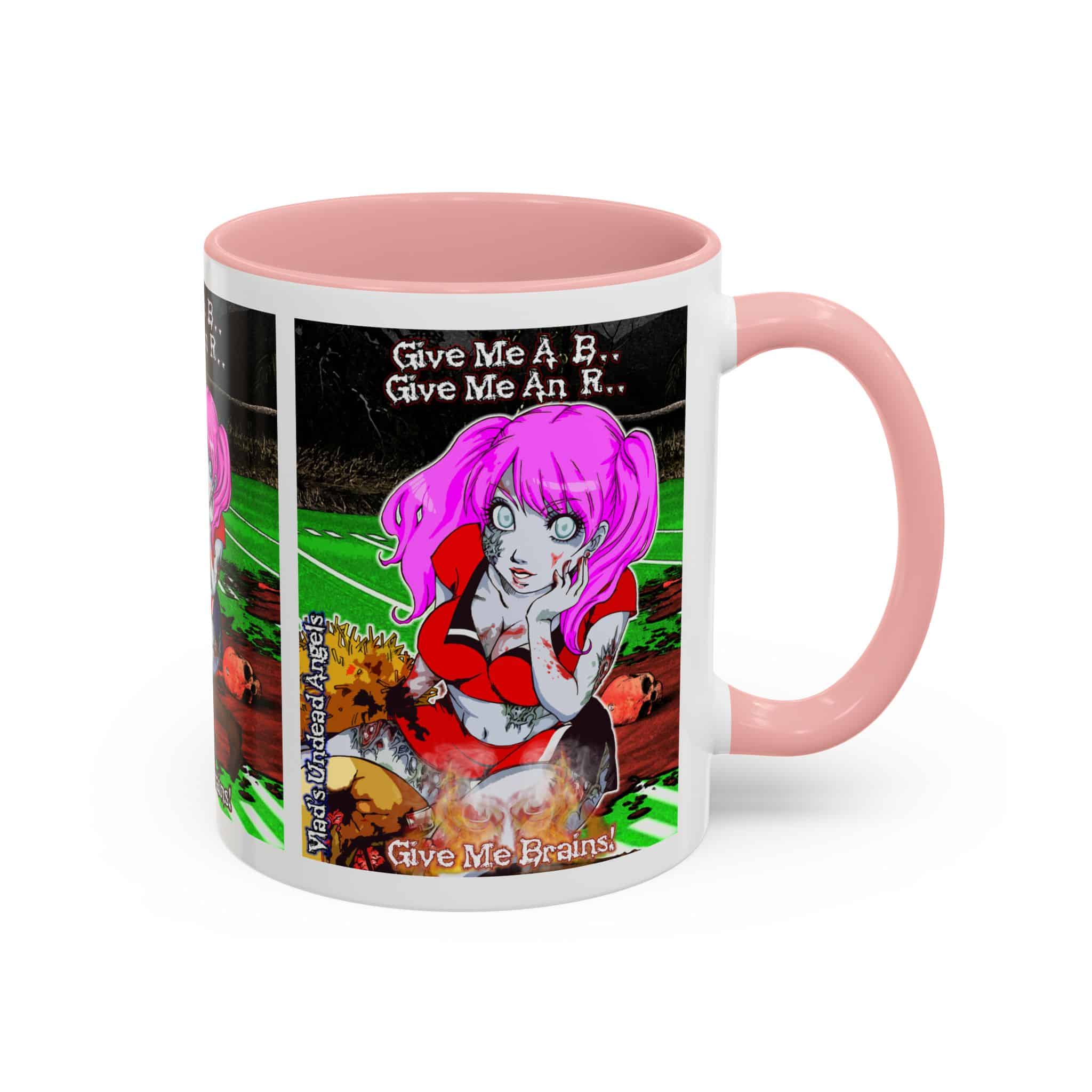 Buffy Undead Angel Zombie Cheerleader C1 PH – Classic Art w/Text Accent Coffee Mug (11, 15oz) - Image 14