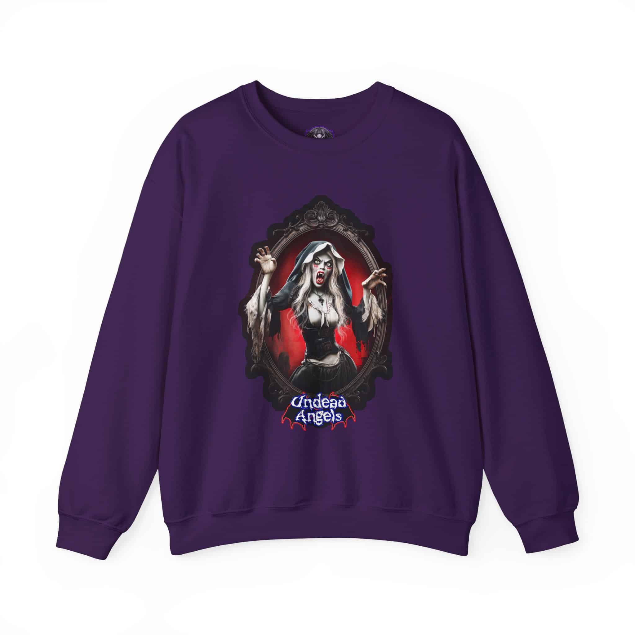 Undead Angels Vampire Pilgrim Chastity Unisex Heavy Blend™ Crewneck Sweatshirt - Image 25