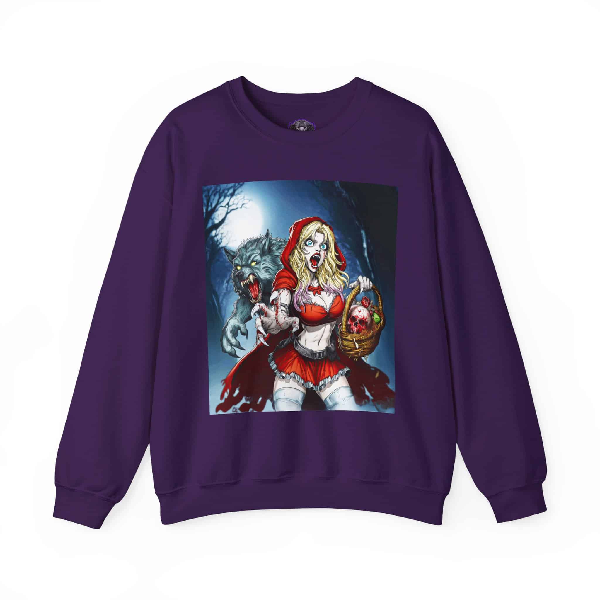 Vampire Red Riding Hood By Ghastly Wicked Tales 2025-01 Unisex Heavy Blend™ Crewneck Sweatshirt - Image 49