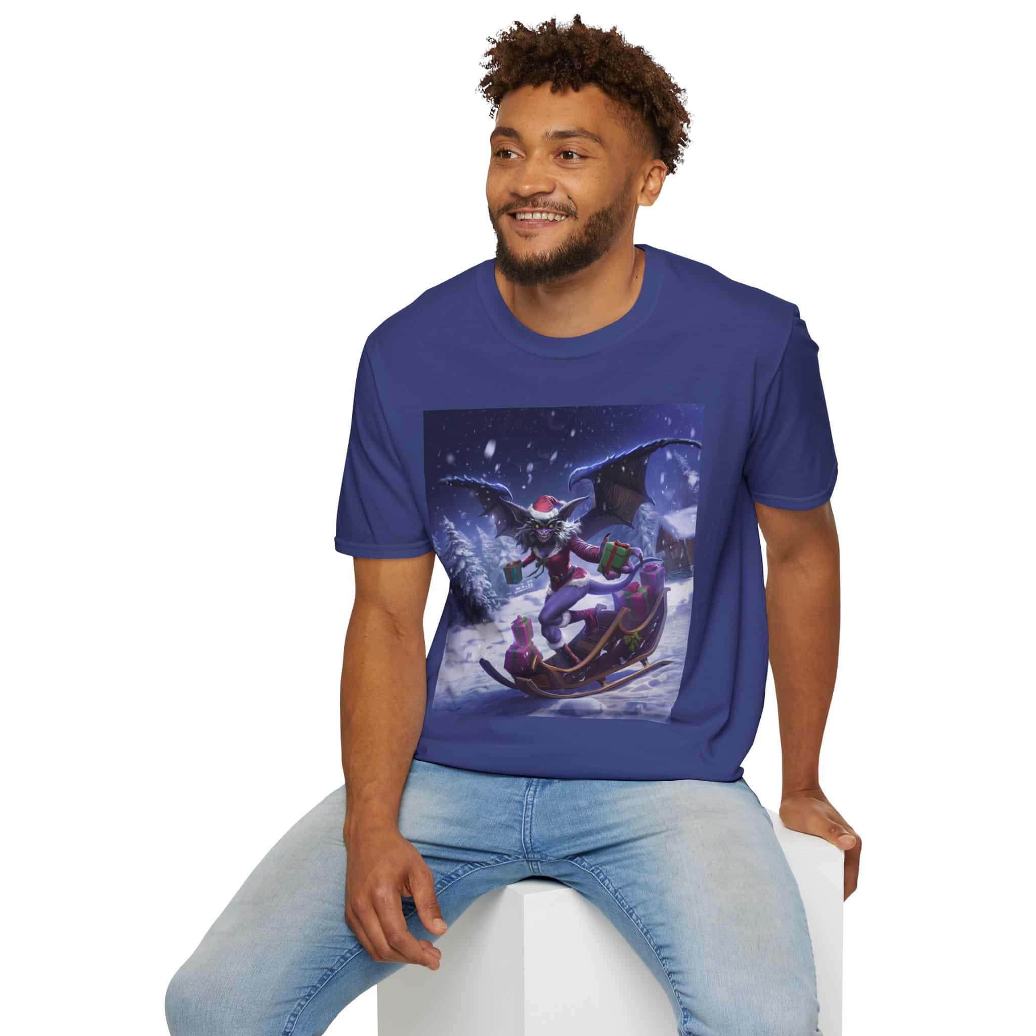 Gift Giving Gremlin Elf I Unisex T-Shirt Christmas - Image 4