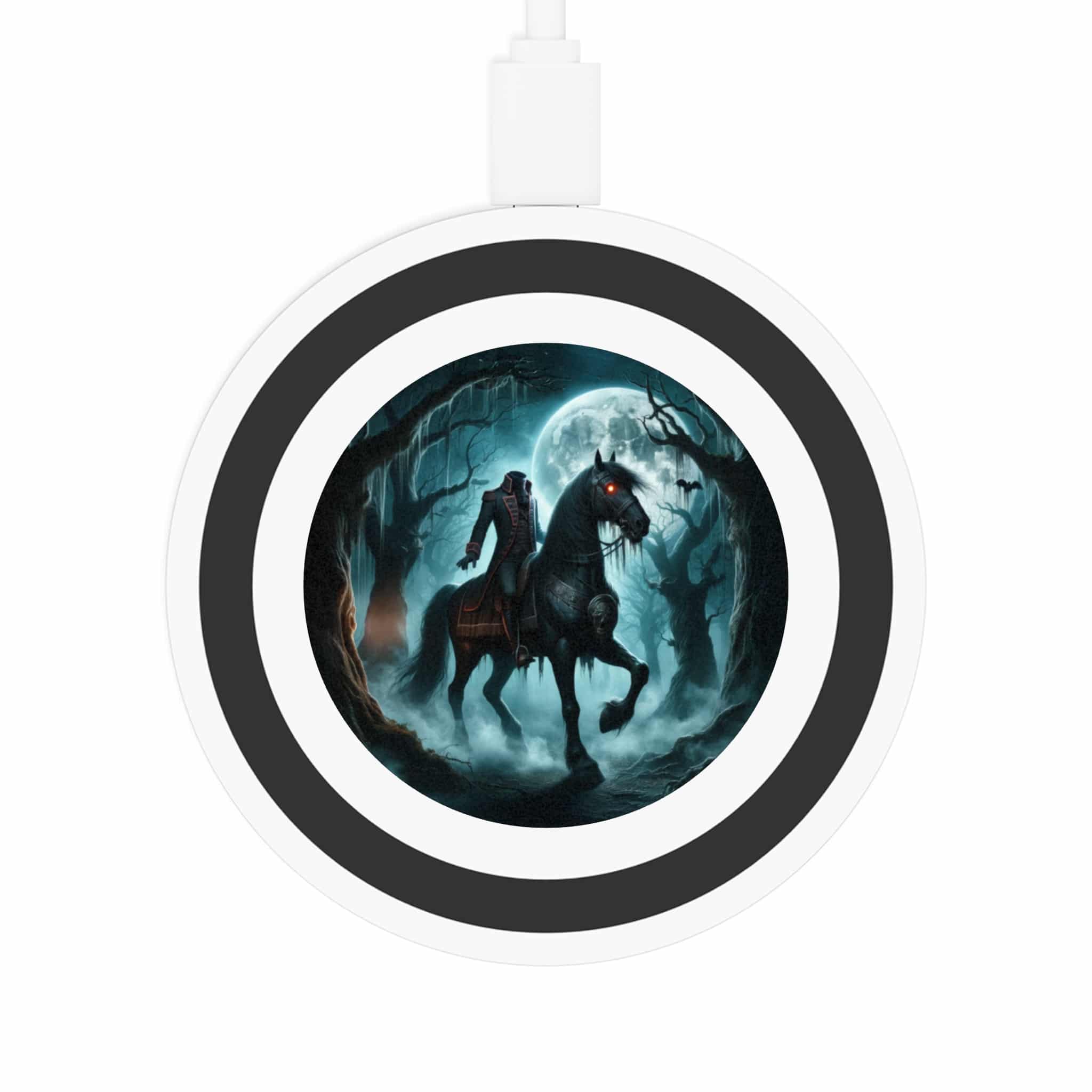 Headless Horseman Of Sleepy Hollow #DZ-001 Halloween-Themed Wireless Charging Pad with Eerie Horse Design - Image 6