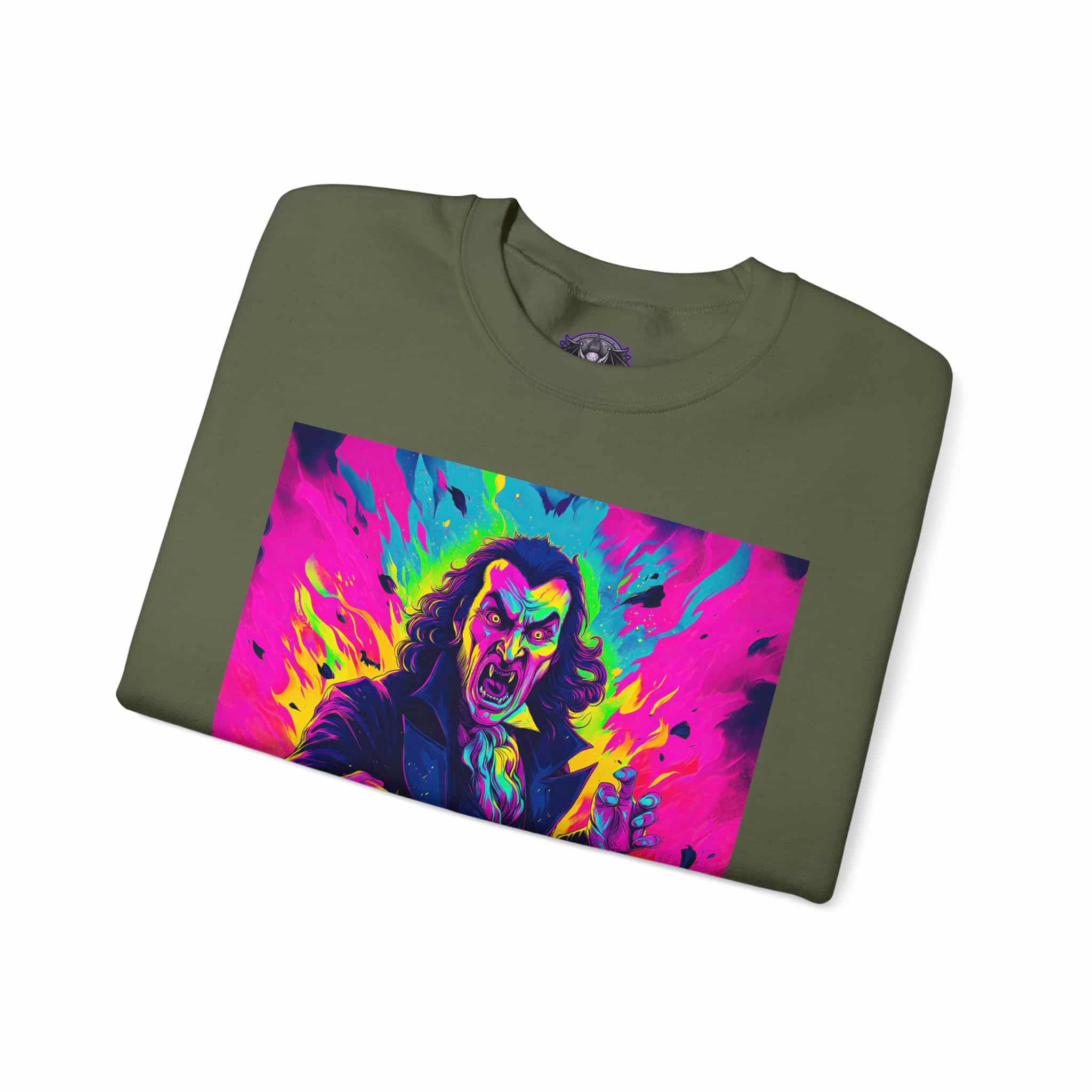 Dracula II Pop 60’s Art Style Unisex Heavy Blend™ Crewneck Sweatshirt - Image 19