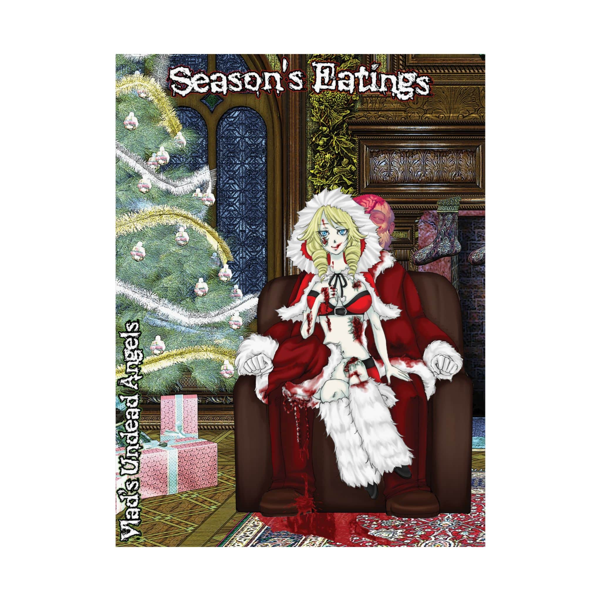 Kelly Klaus Undead Angel Santa's Zombie Daughter - Classic Art w/Text Matte Vertical Posters - Image 2