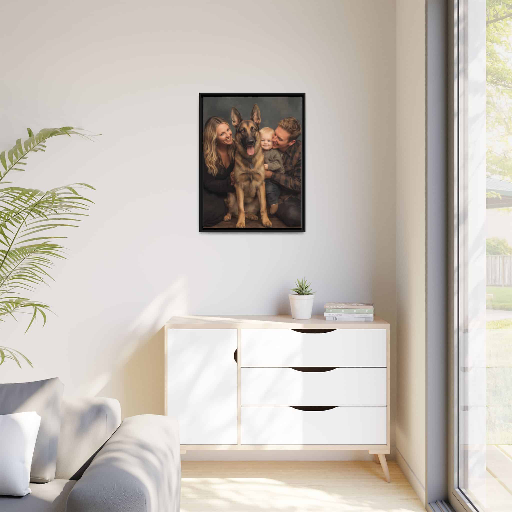 Personalized Framed Family Canvas Wall Art Vertical Multiple Sizes Available - Image 27