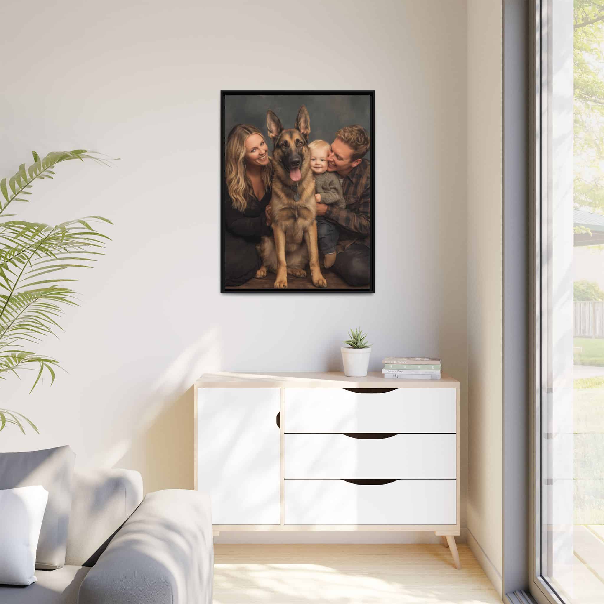 Personalized Framed Family Canvas Wall Art Vertical Multiple Sizes Available - Image 35