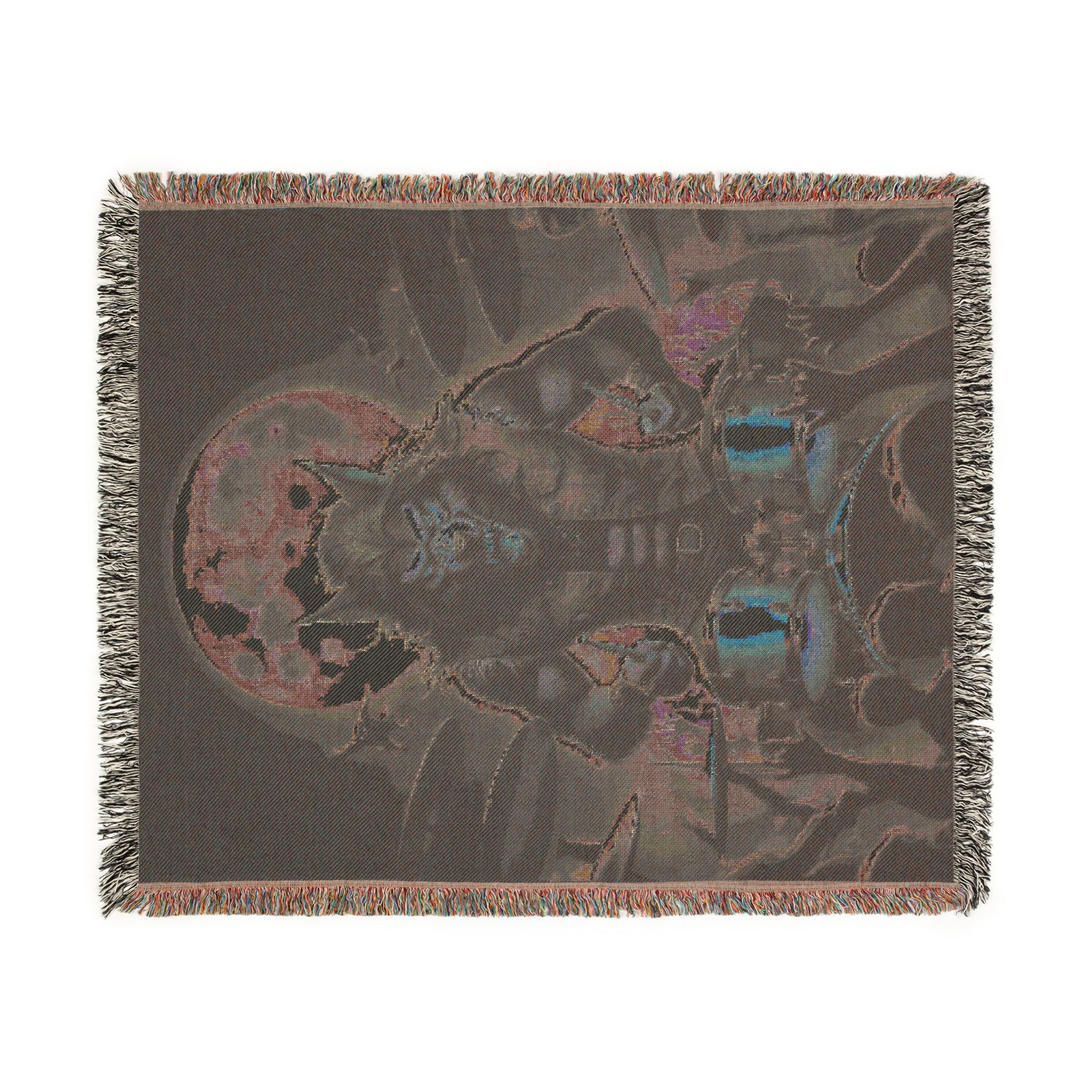 Monster Mosh 2024 Tour Wolfie On Drums MM-D004 Woven Blanket, Cozy Throw for Halloween, Fall Decor, Perfect for Movie Nights, Gift for Monster Lovers, Home Accessories - Image 3