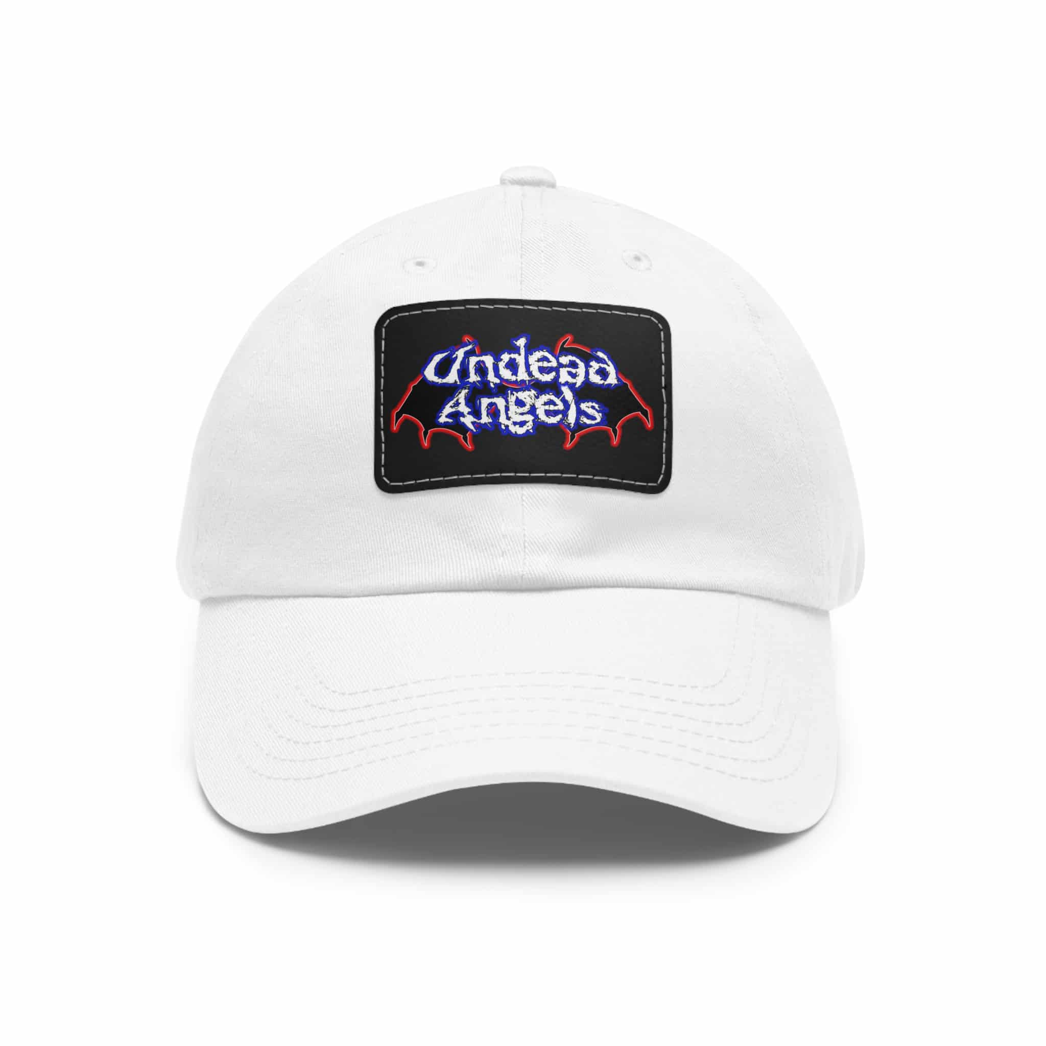 Undead Angels Logo Leather Patch Dad Hat - Casual Style for Music Lovers - Image 21