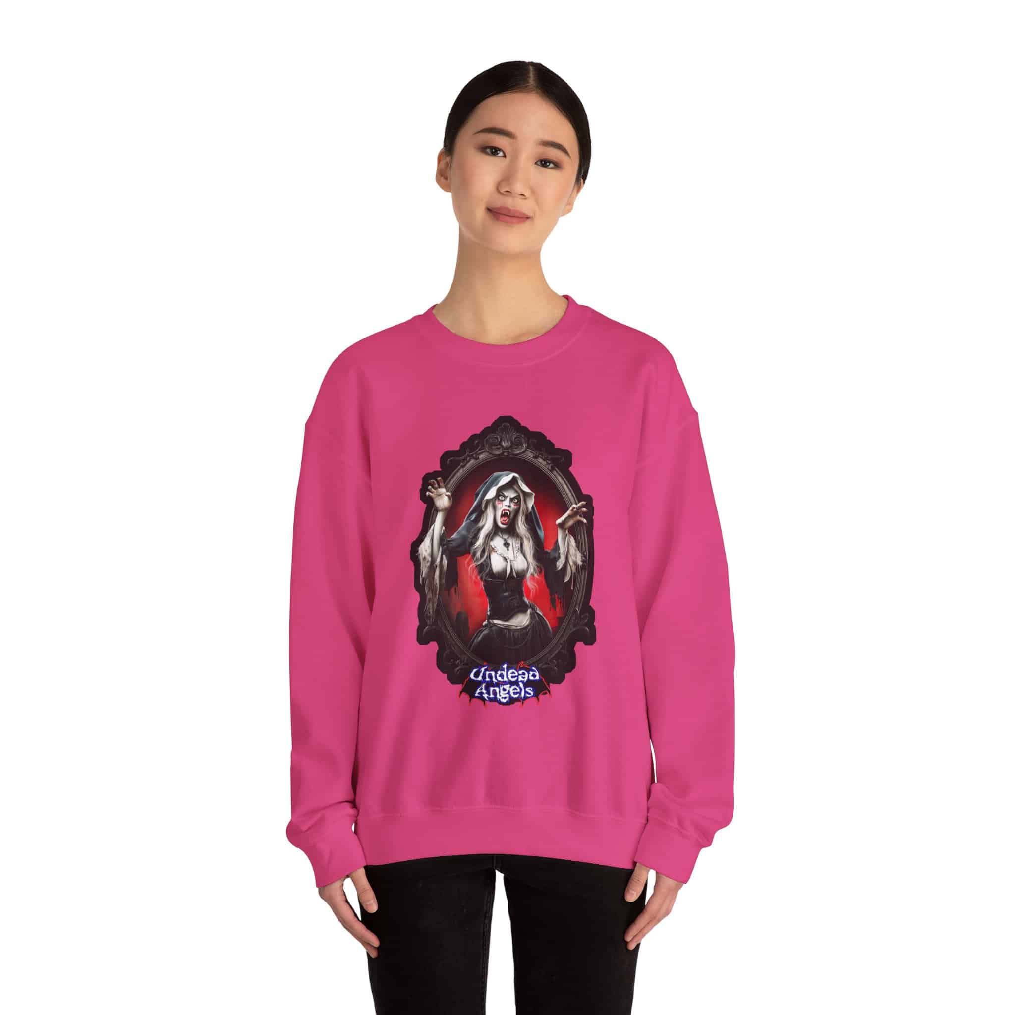 Undead Angels Vampire Pilgrim Chastity Unisex Heavy Blend™ Crewneck Sweatshirt - Image 28