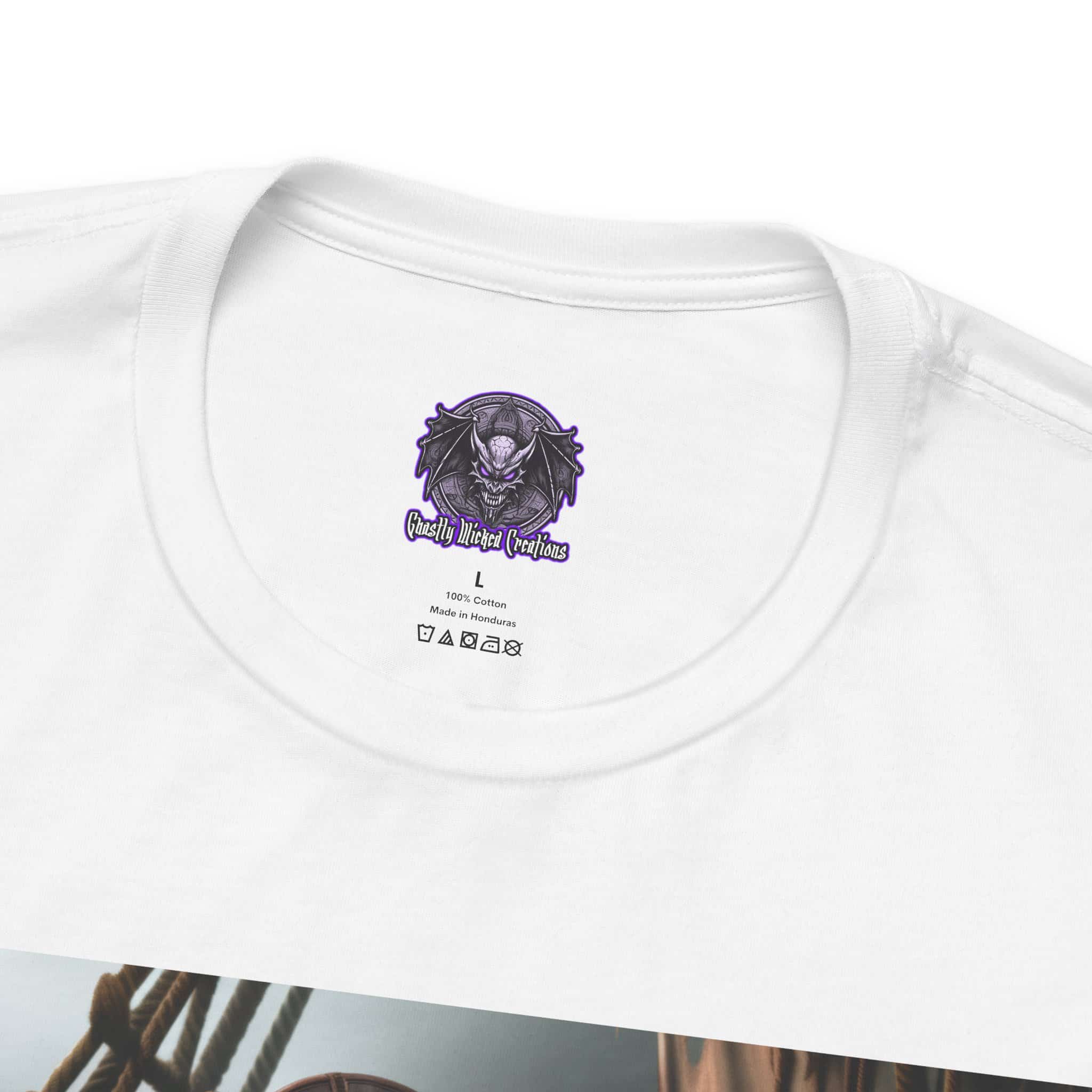 Arm The Animals: Pirate Gator Girl #AA-D-G001 Unisex Jersey Short Sleeve Tee - Image 20