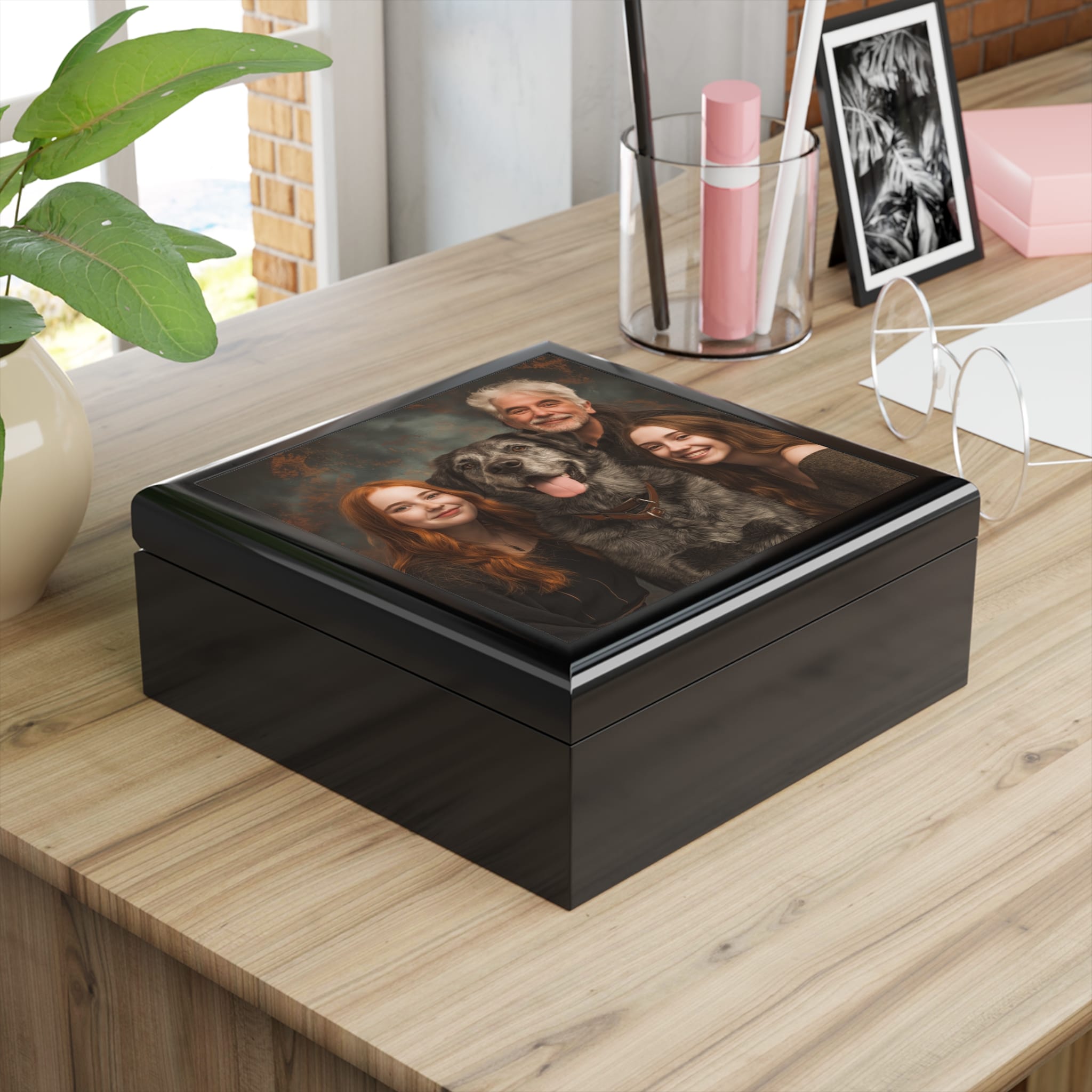 Personalized Family Photo Jewelry Box - Image 2