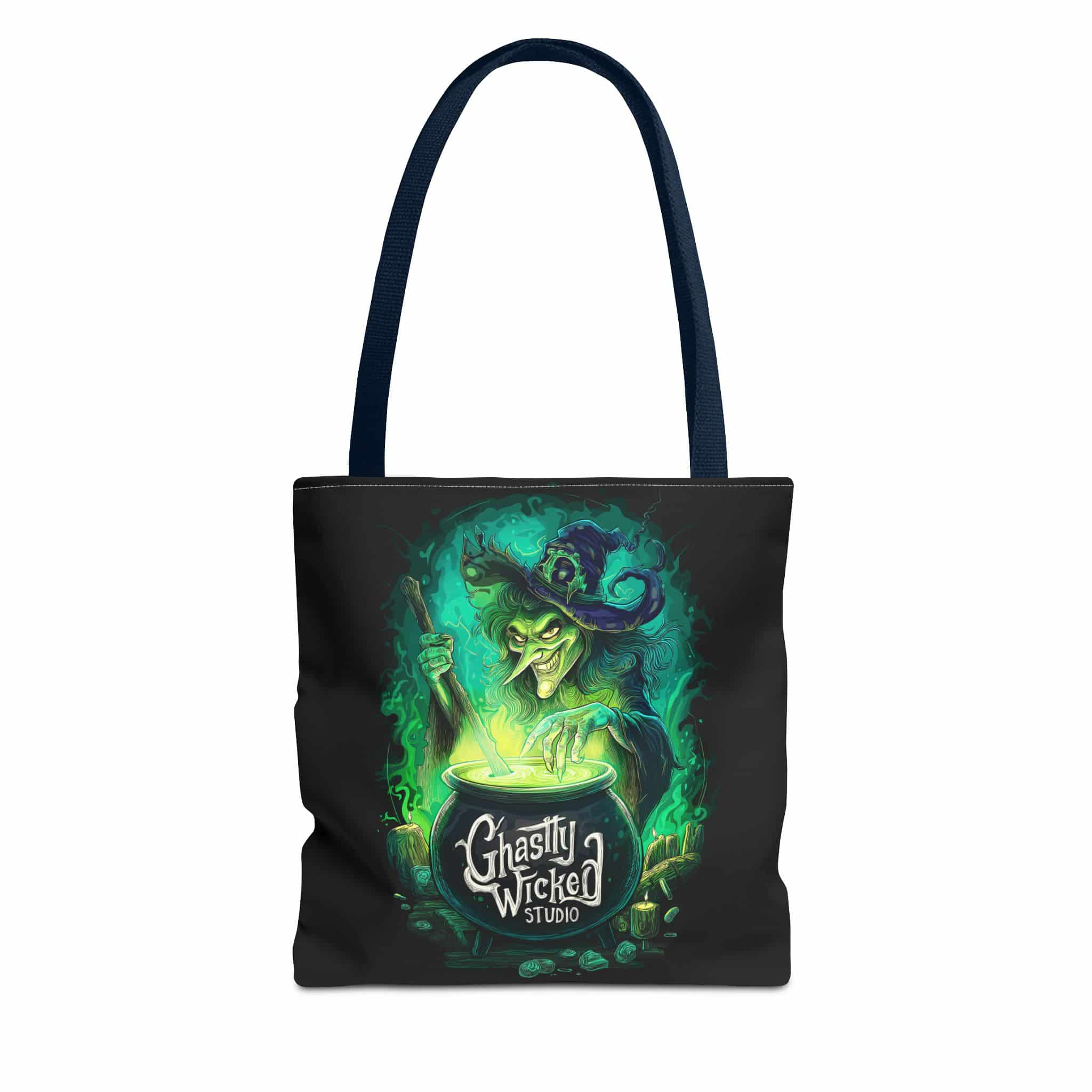 Ghastly Wicked Cauldron Witch Tote Bag (AOP) - Image 49