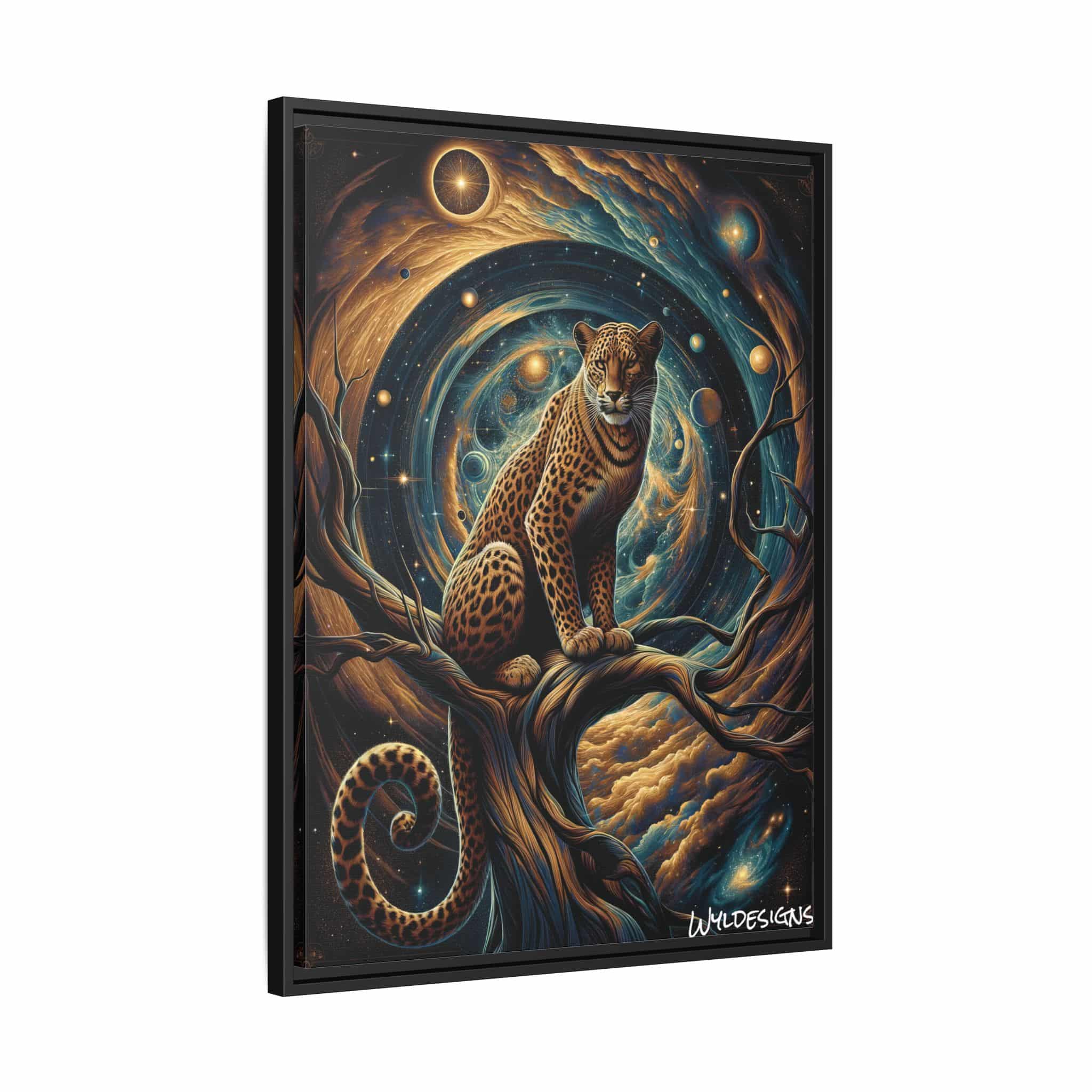 Cosmic Leopard WD-D013 By Wyldesigns Matte Canvas, Black Frame - Image 11