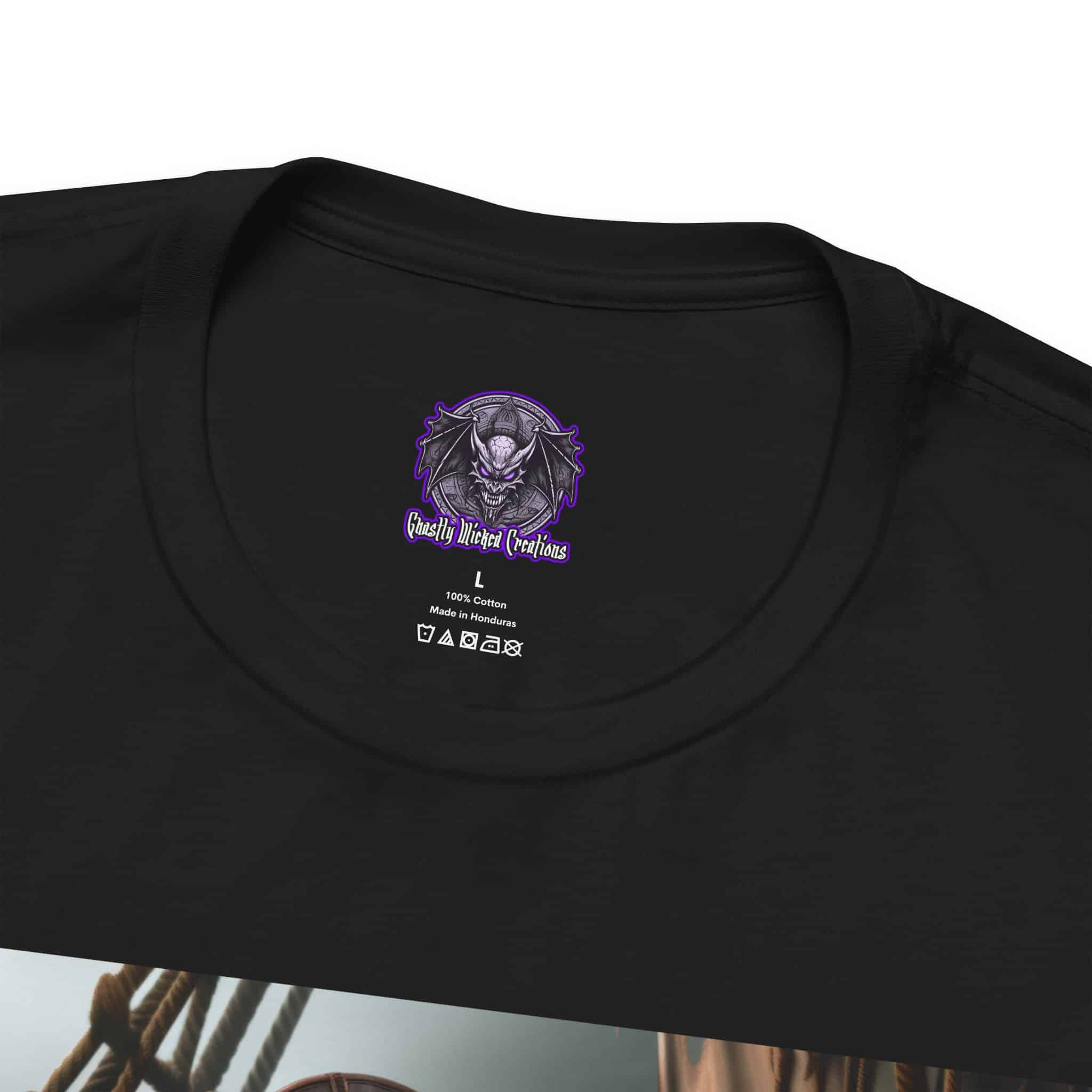 Arm The Animals: Pirate Gator Girl #AA-D-G001 Unisex Jersey Short Sleeve Tee - Image 5