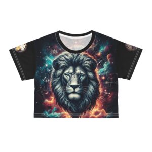 Lion In The Sky WD-D014 By Wyldesigns Crop Tee (AOP)