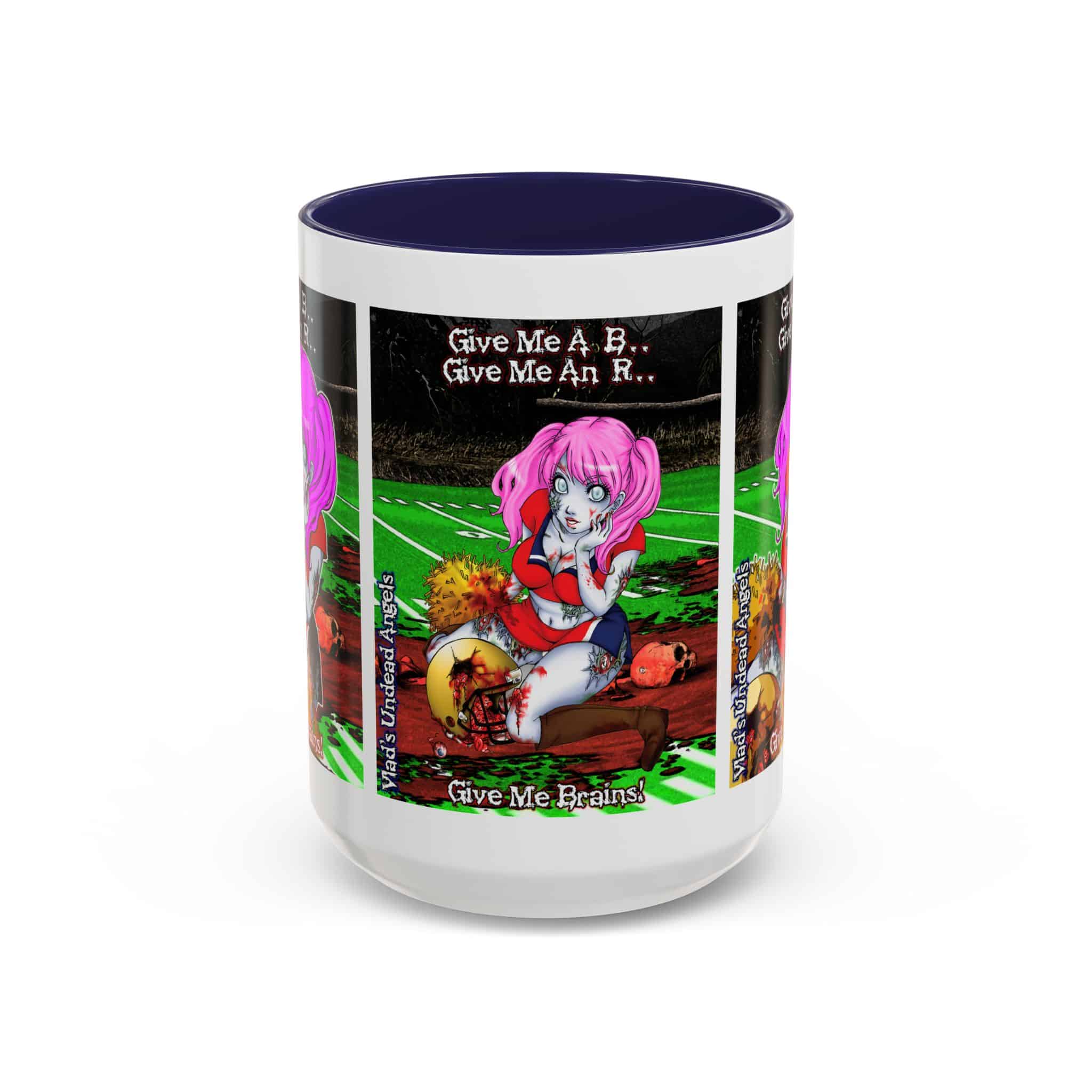 Buffy Undead Angel Zombie Cheerleader C1 PH – Classic Art w/Text Accent Coffee Mug (11, 15oz) - Image 25