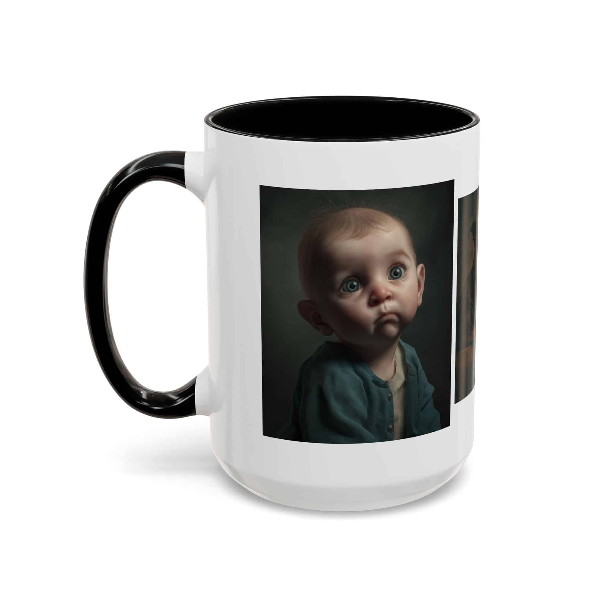 Personalized Accent Coffee Mug with Your Heartwarming Portraits - Image 19