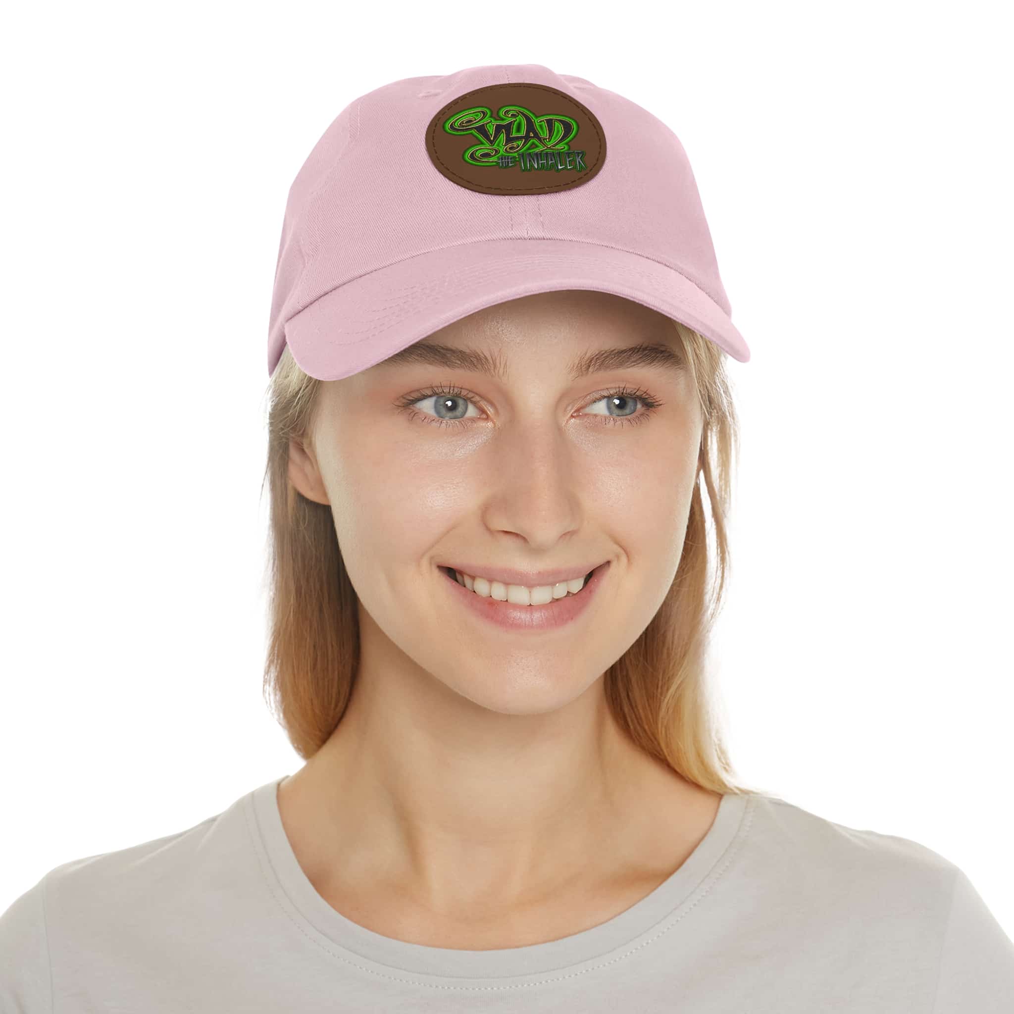 Vlad The Inhaler Band Artistic Round Leather Patch Dad Hat - Stylish Casual Cap - Image 104