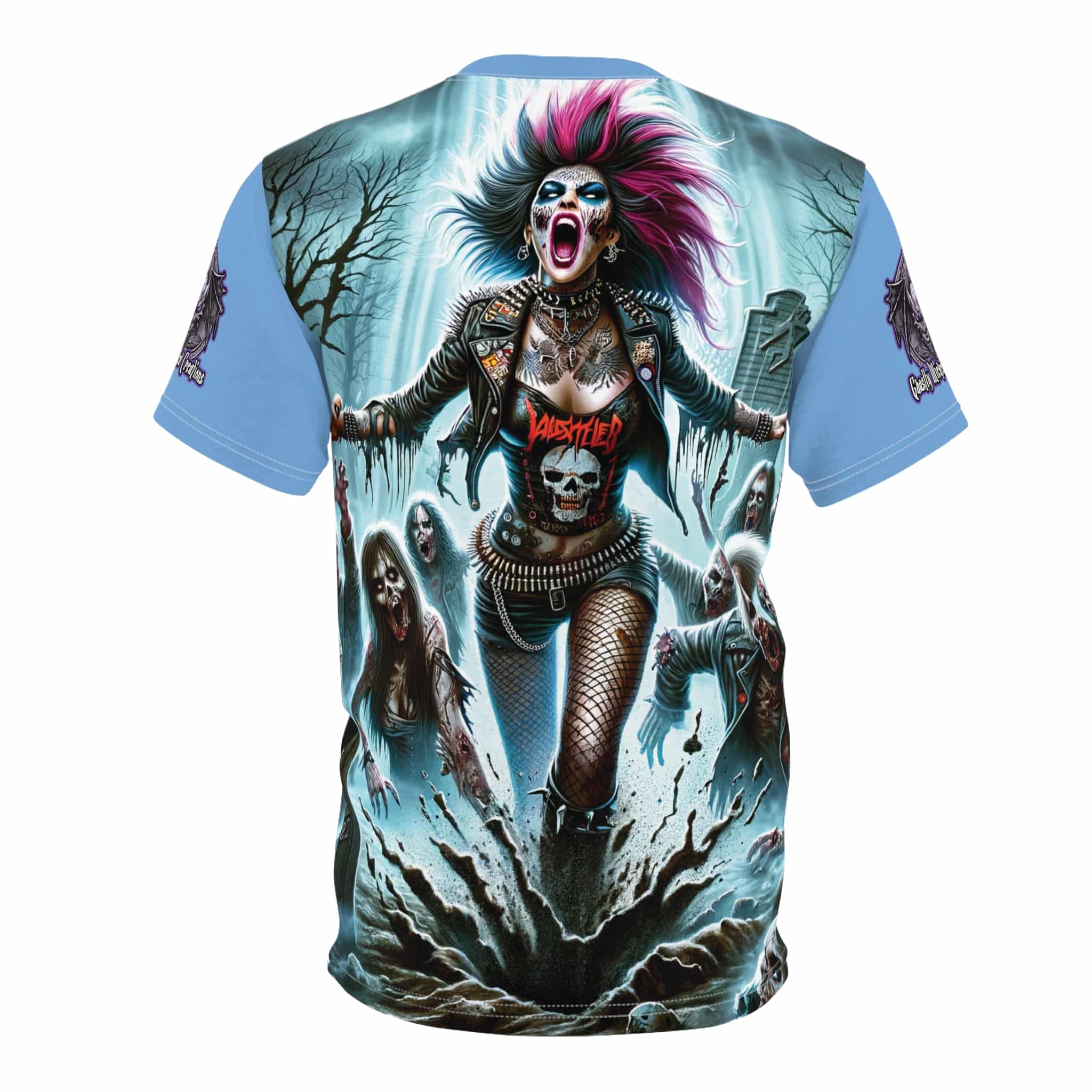 Zombies Emerge #DZ-004 Unisex Cut & Sew Tee (AOP) - Image 2