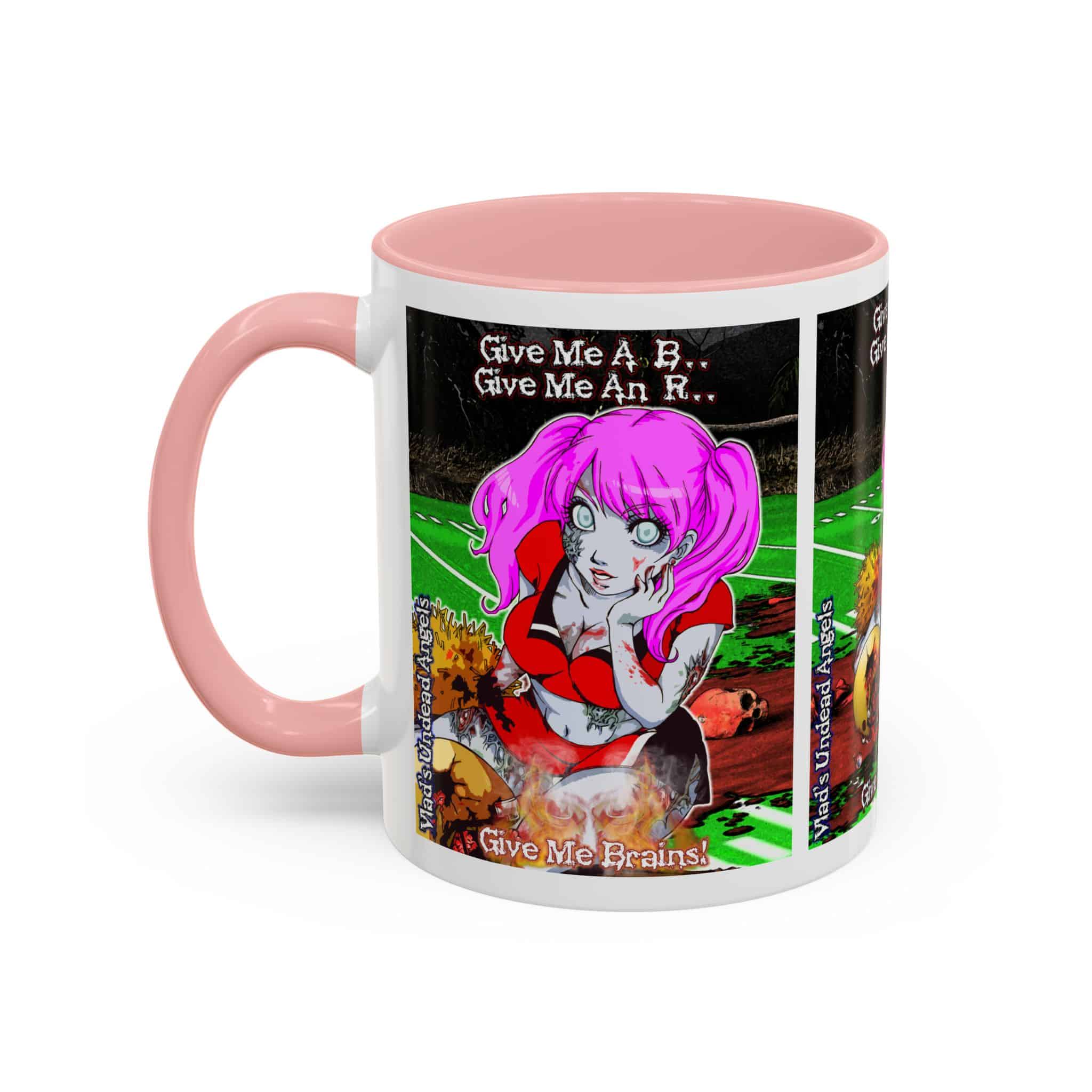 Buffy Undead Angel Zombie Cheerleader C1 PH – Classic Art w/Text Accent Coffee Mug (11, 15oz) - Image 15