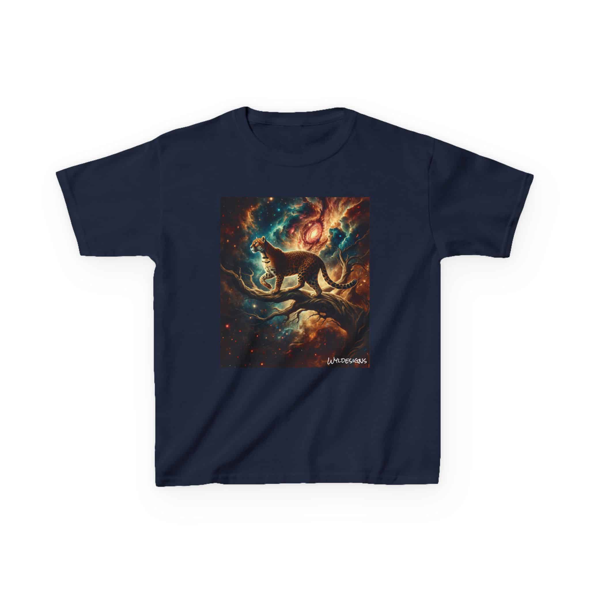 Cosmic Leopard WD-D011 By Wyldesigns Kids Heavy Cotton™ Tee - Image 13