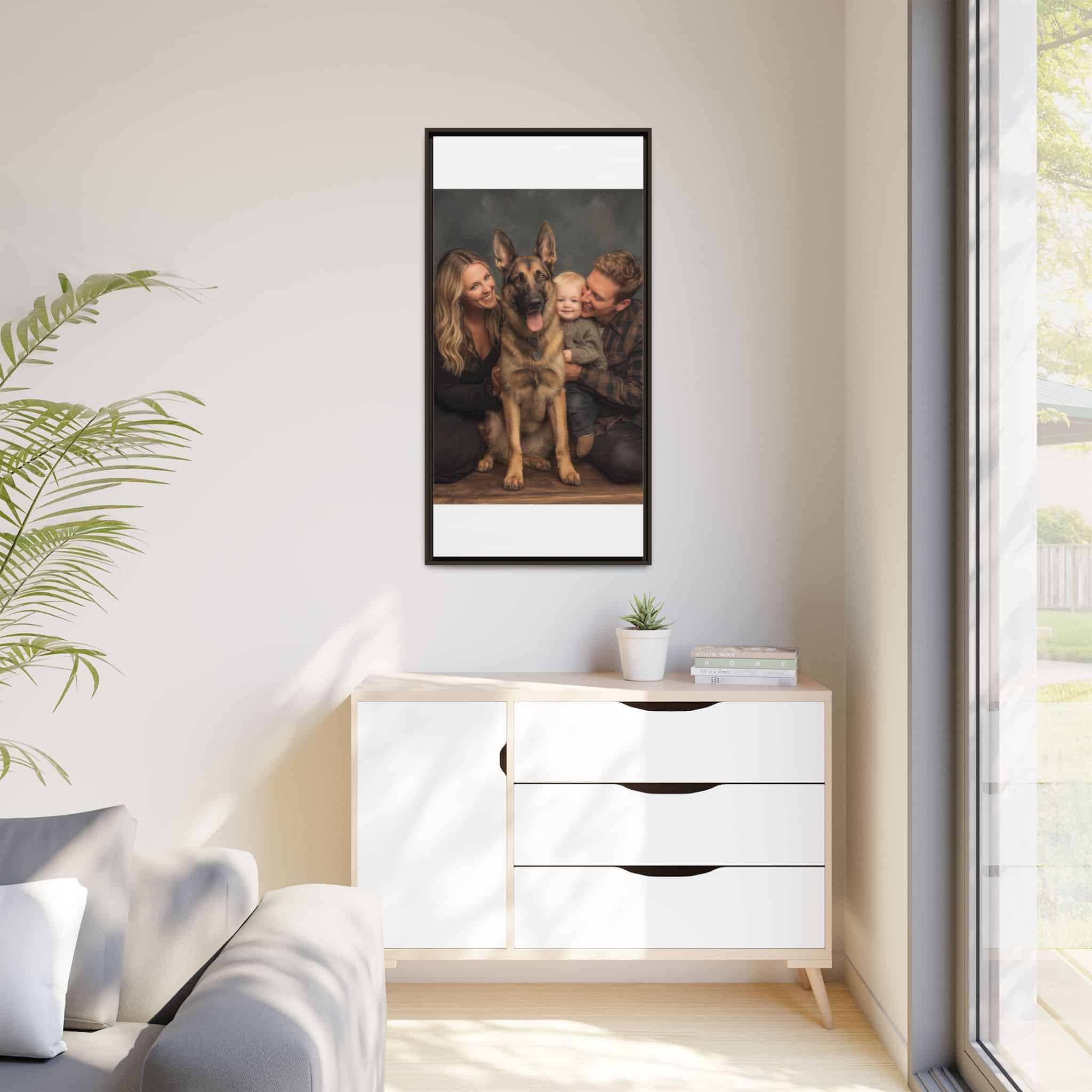 Personalized Framed Family Canvas Wall Art Vertical Multiple Sizes Available - Image 211