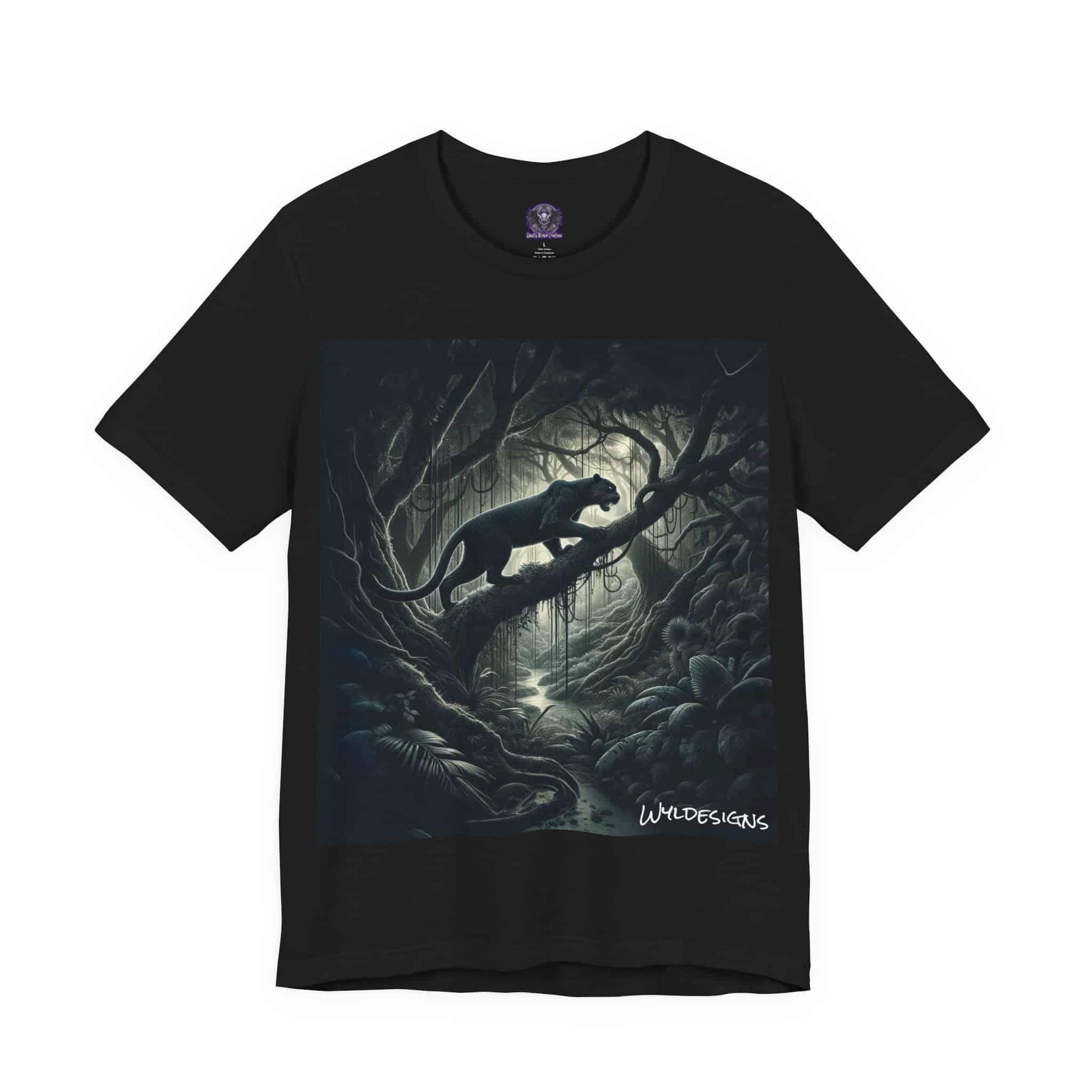 Black Panther WD-D002 By Wyldesigns Unisex Jersey Short Sleeve Tee - Image 11