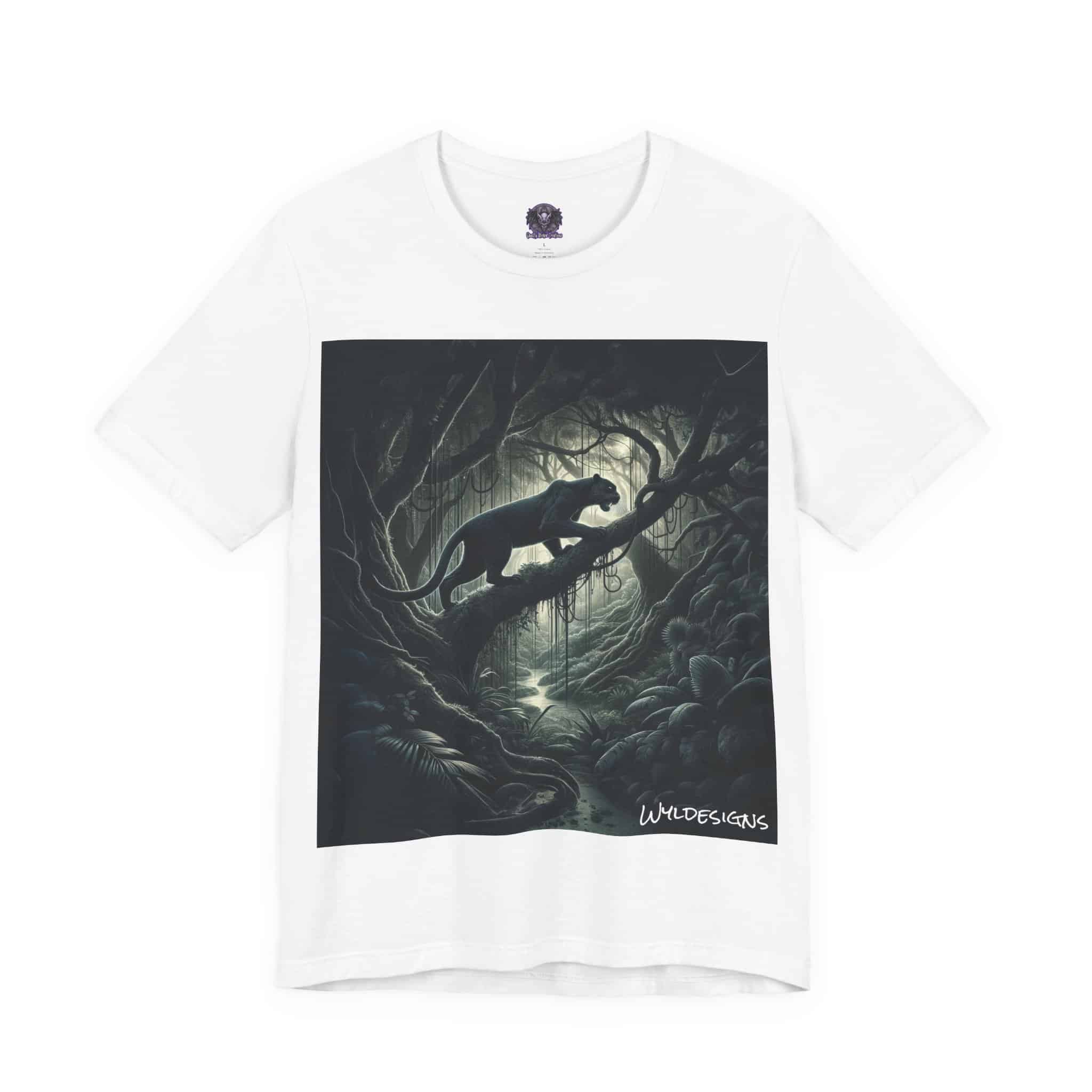 Black Panther WD-D002 By Wyldesigns Unisex Jersey Short Sleeve Tee - Image 3