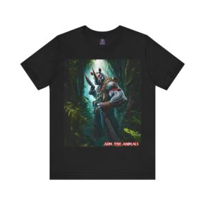 Arm The Animals: Bounty Hunter Rhino #AA-D-Rh002 Unisex Jersey Short Sleeve Tee