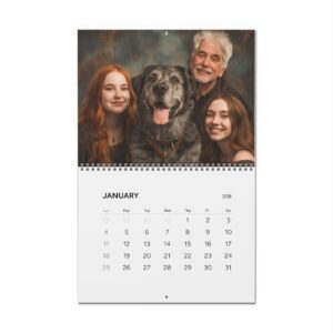 Personalized Family Wall Calendar 2026