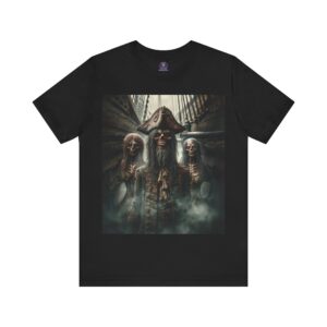 Skeletal Pirate Captain & Wenches #ML-D-UP007 Unisex Jersey Short Sleeve Tee