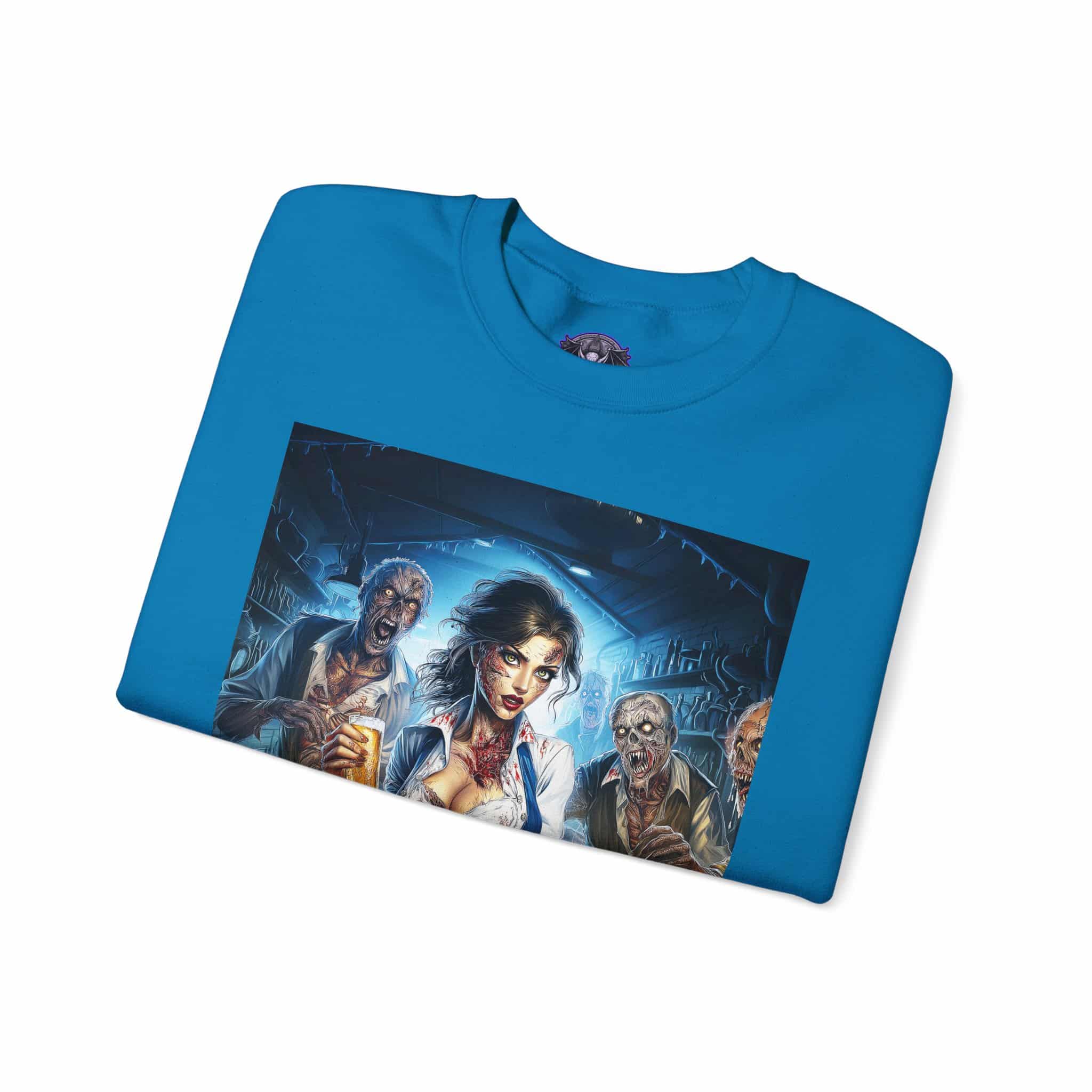 Zombies In Everyday Life Waitress 2025-04 Unisex Heavy Blend™ Crewneck Sweatshirt - Image 39