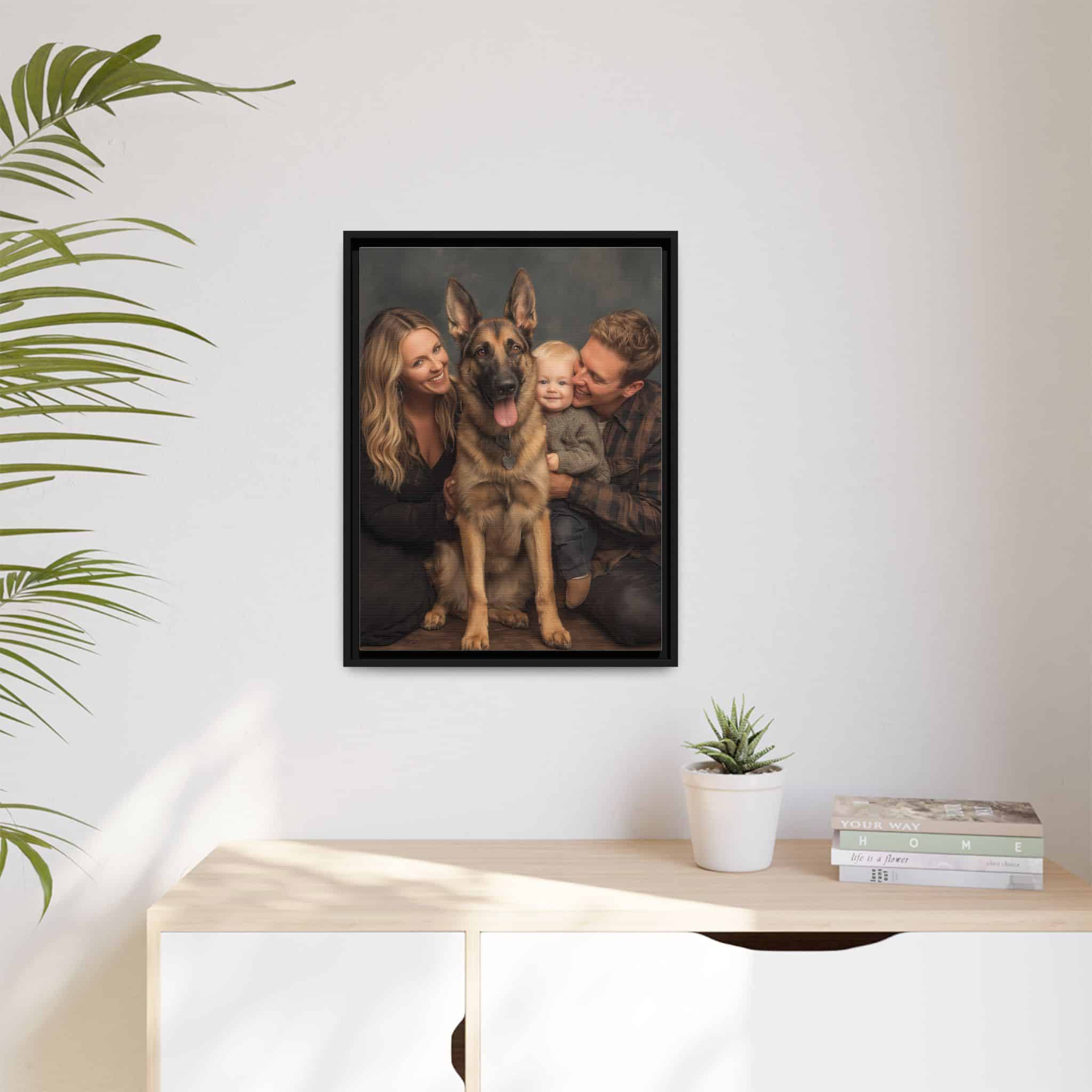 Personalized Framed Family Canvas Wall Art Vertical Multiple Sizes Available - Image 19