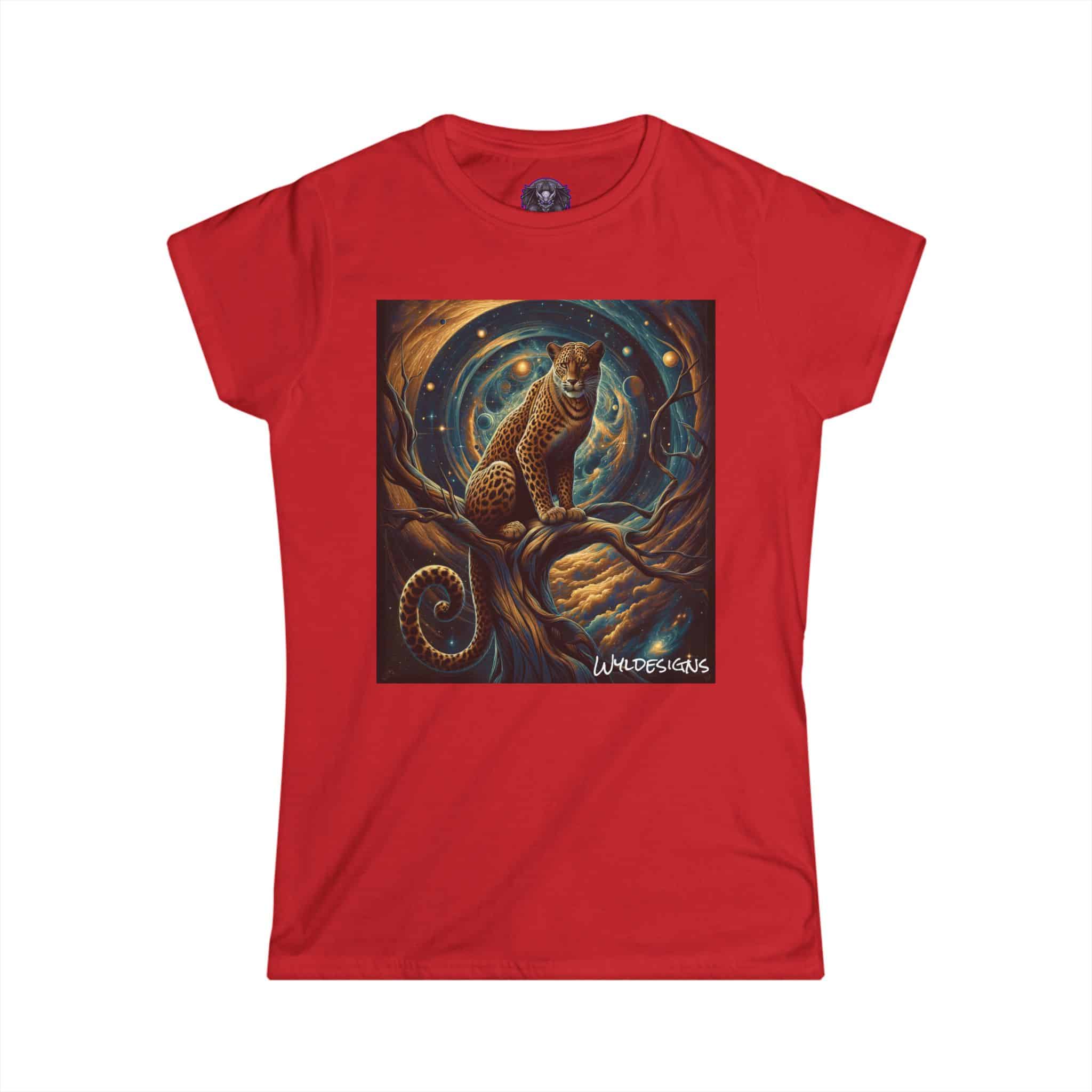Cosmic Leopard WD-D013 By Wyldesigns Women's Softstyle Tee - Image 40