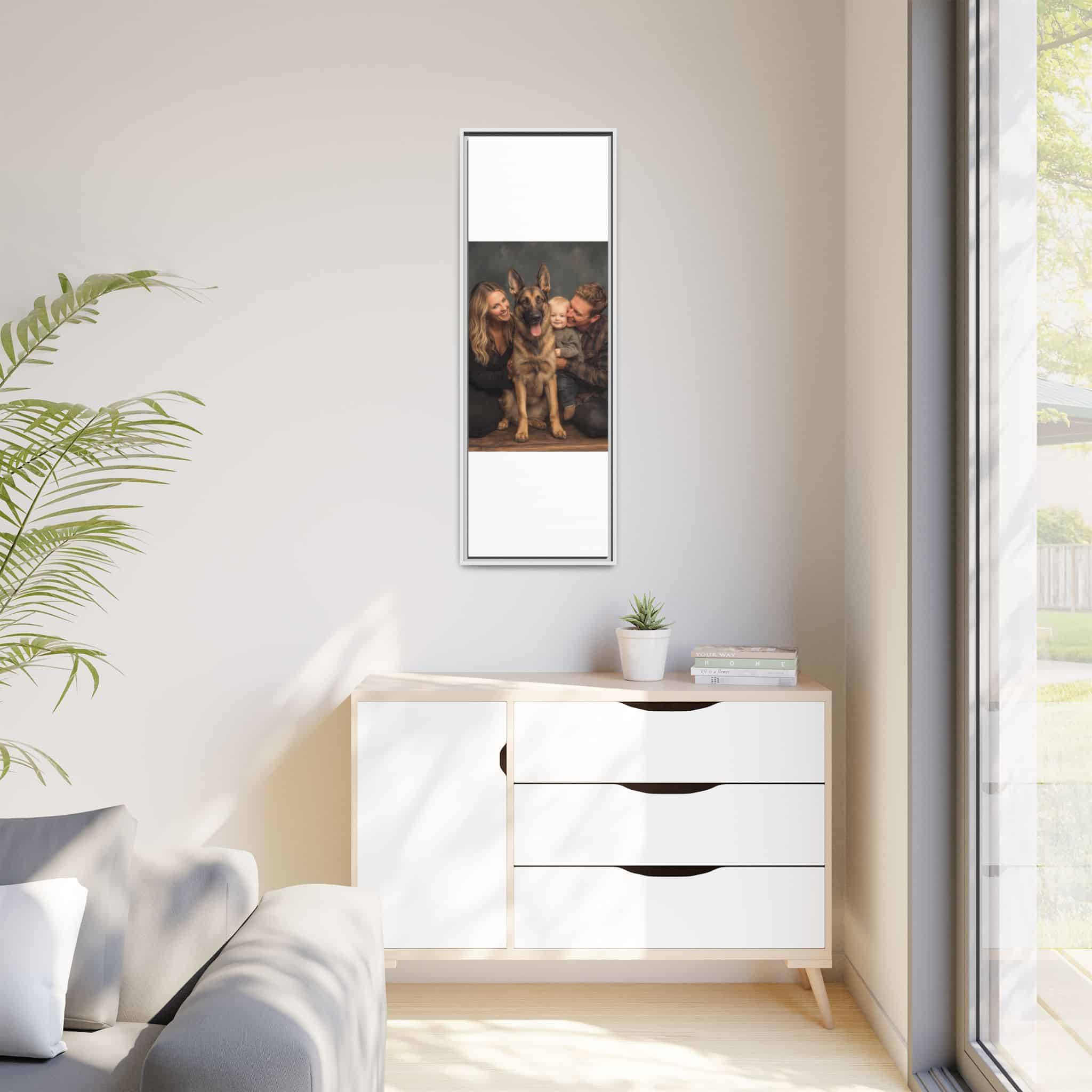 Personalized Framed Family Canvas Wall Art Vertical Multiple Sizes Available - Image 131