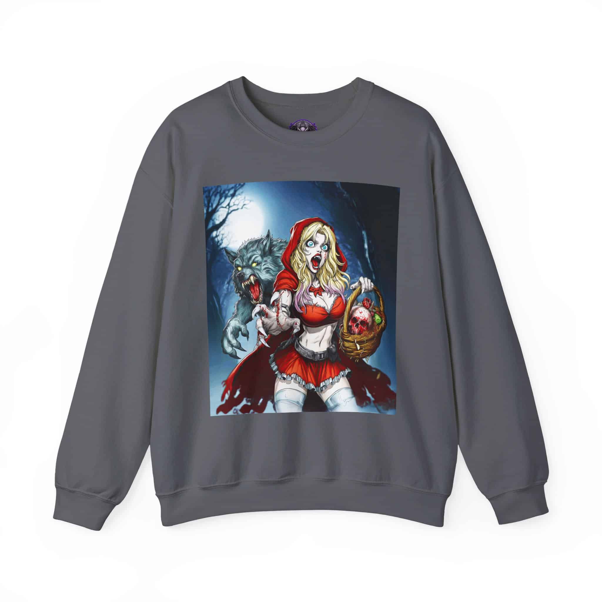 Vampire Red Riding Hood By Ghastly Wicked Tales 2025-01 Unisex Heavy Blend™ Crewneck Sweatshirt - Image 41
