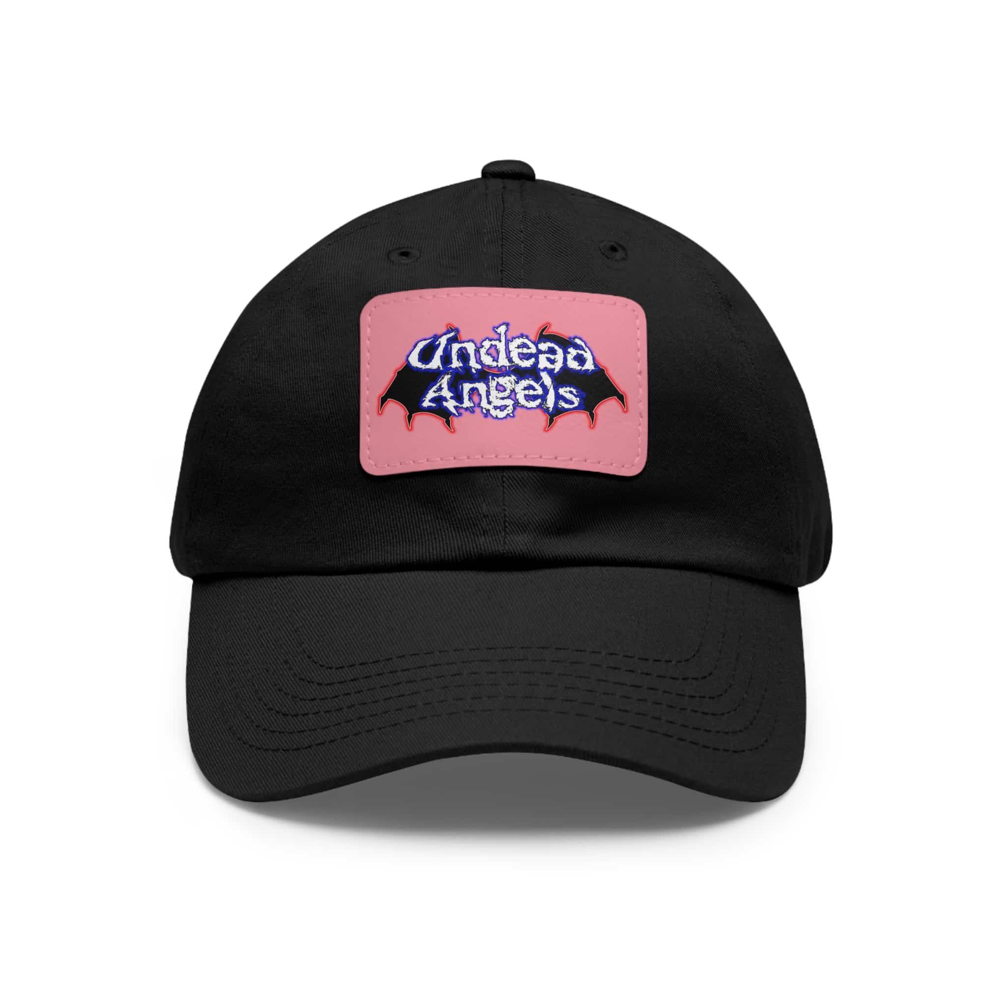 Undead Angels Logo Leather Patch Dad Hat - Casual Style for Music Lovers - Image 26