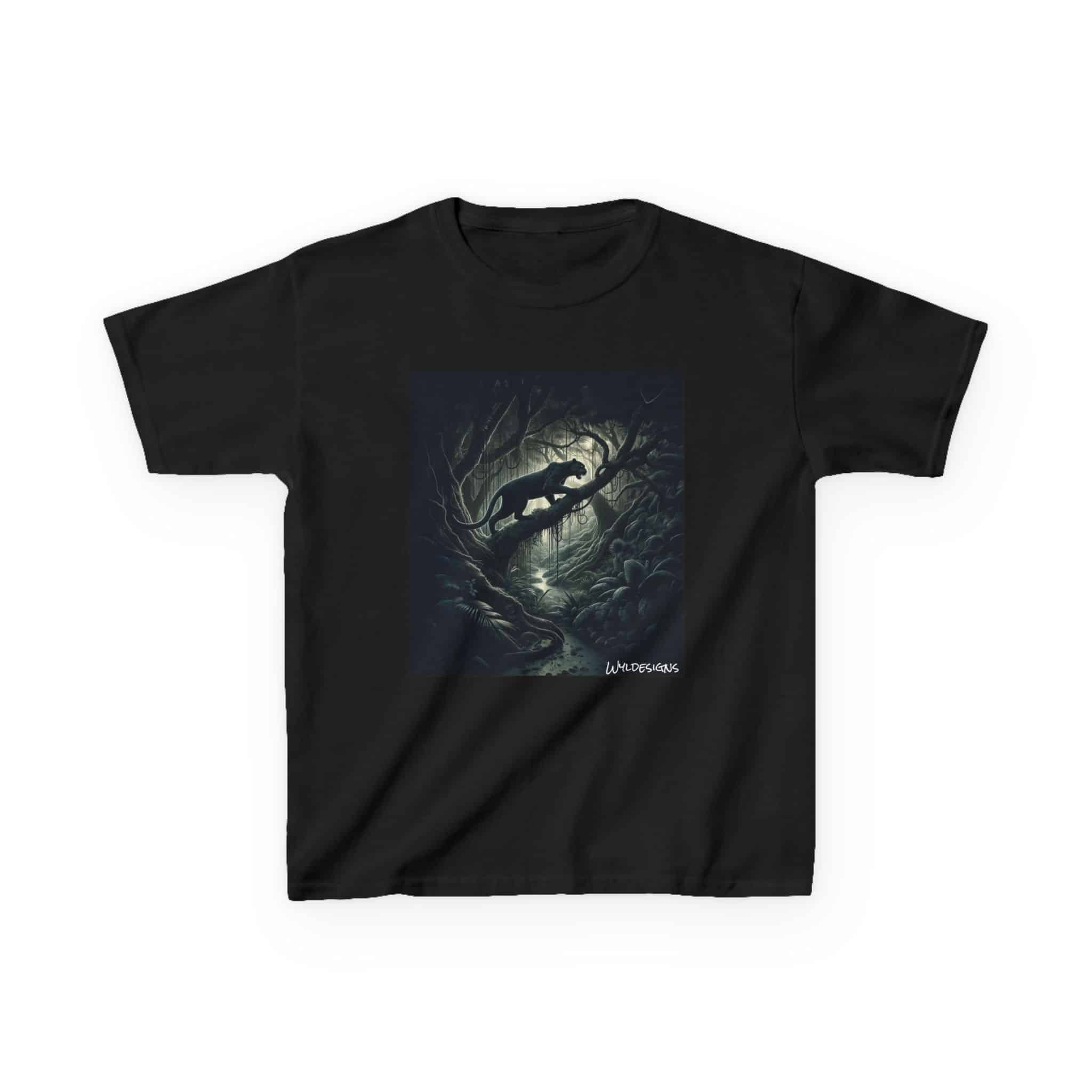 Black Panther WD-D002 By Wyldesigns Kids Heavy Cotton™ Tee