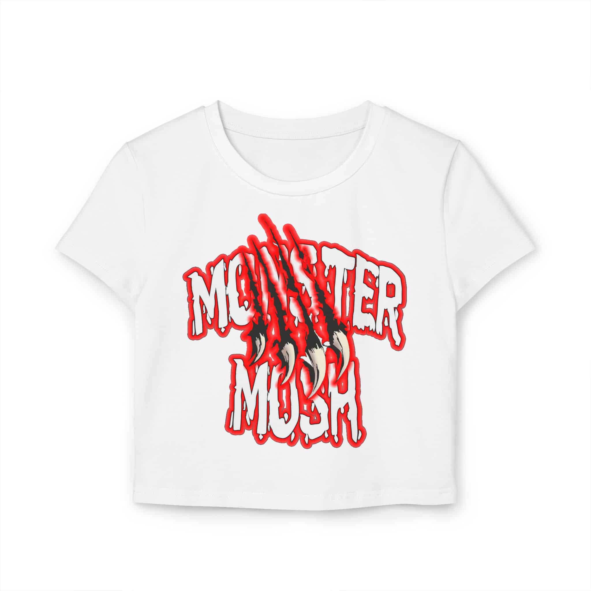 Monster Mosh Logo Women's Baby Tee - Image 3