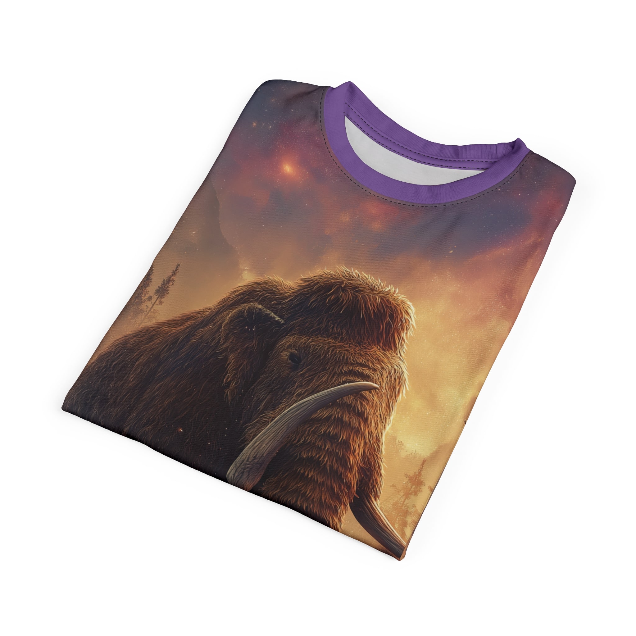 Prehistoric Wooly Mammoth Mastodon Unisex Tee (AOP) - Image 20