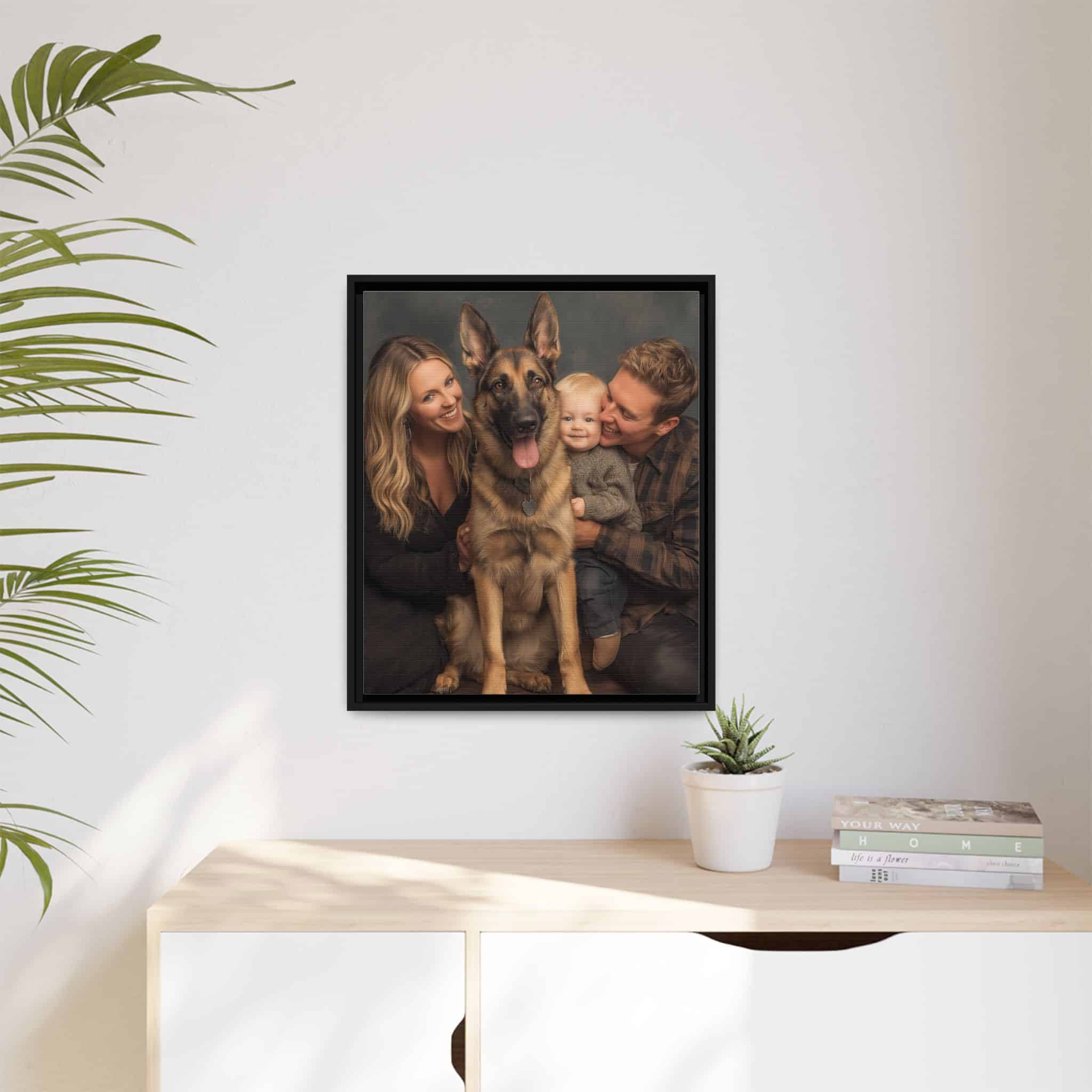 Personalized Framed Family Canvas Wall Art Vertical Multiple Sizes Available - Image 171